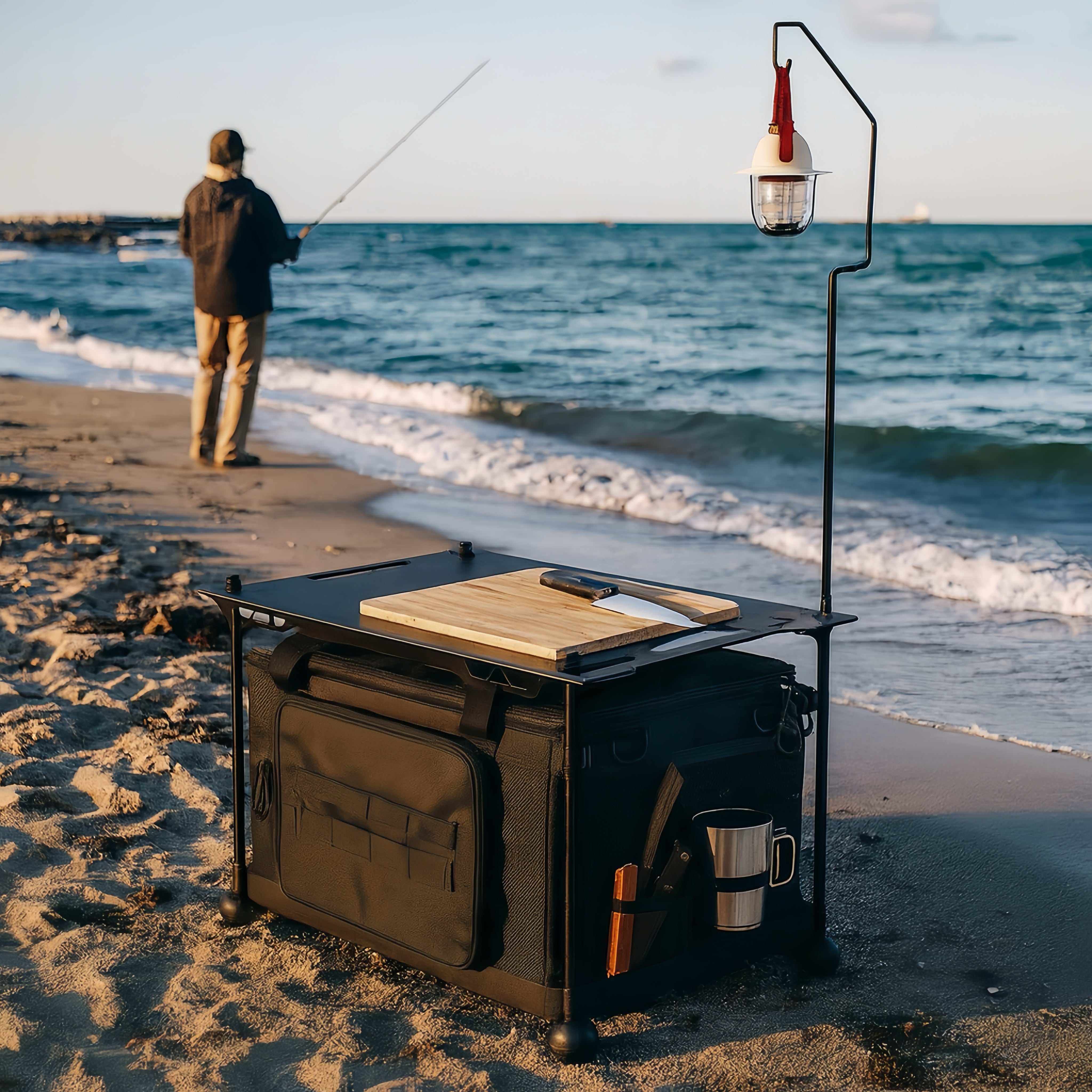 Willkon 50L Camping Organizer with Tabletop