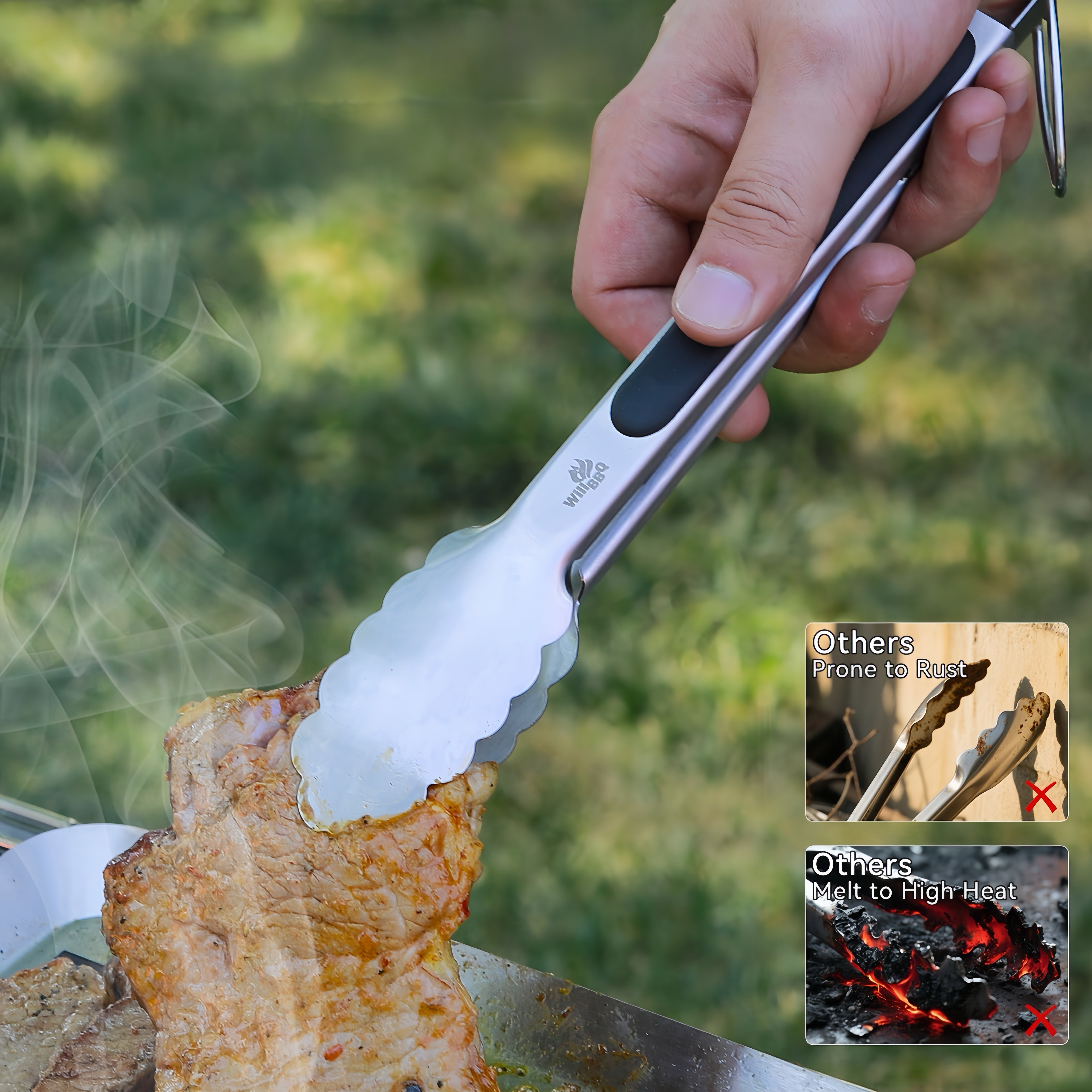 Premium Stainless Steel Grilling Tong