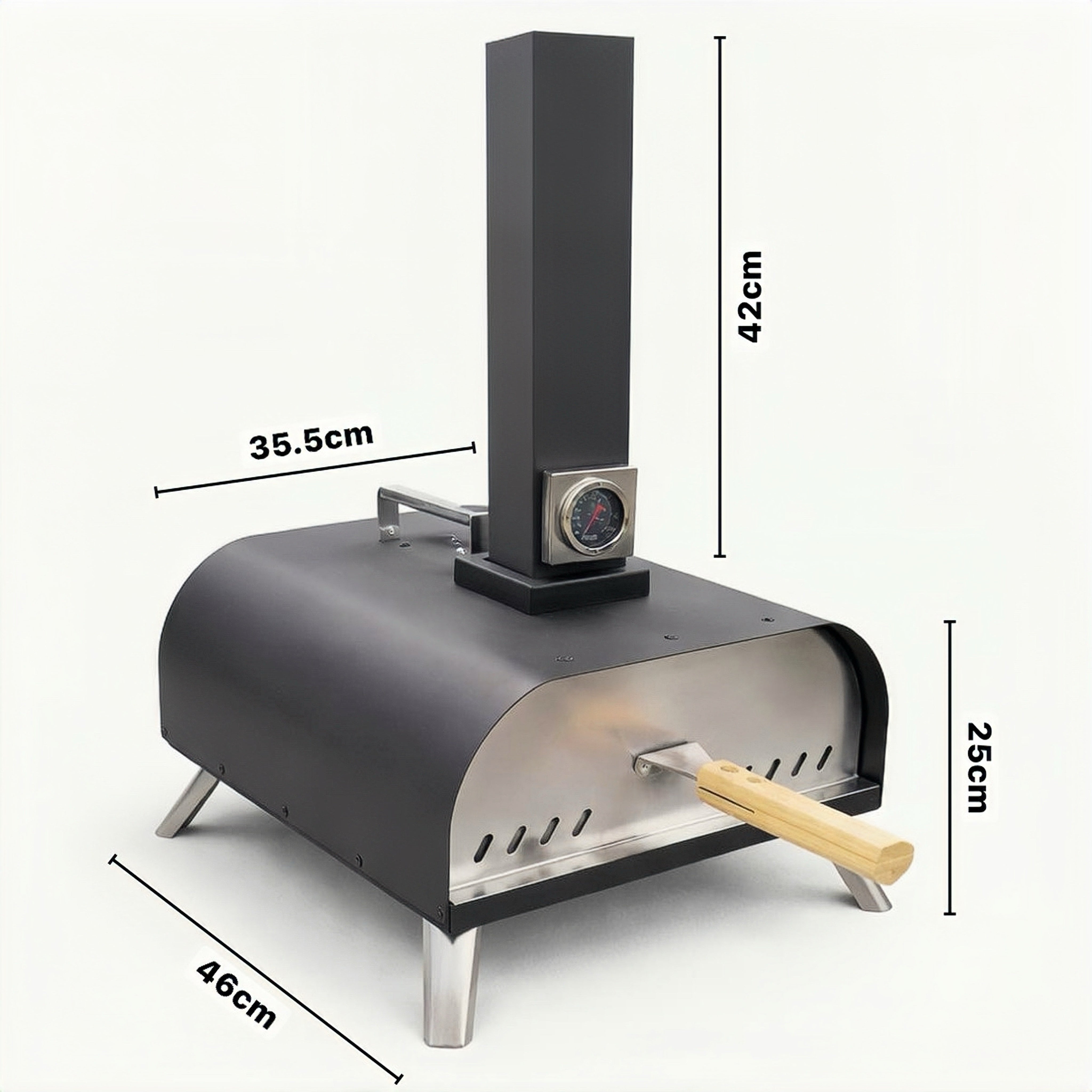 WillBBQ 11" Wood Pellet Pizza Oven - KY020T