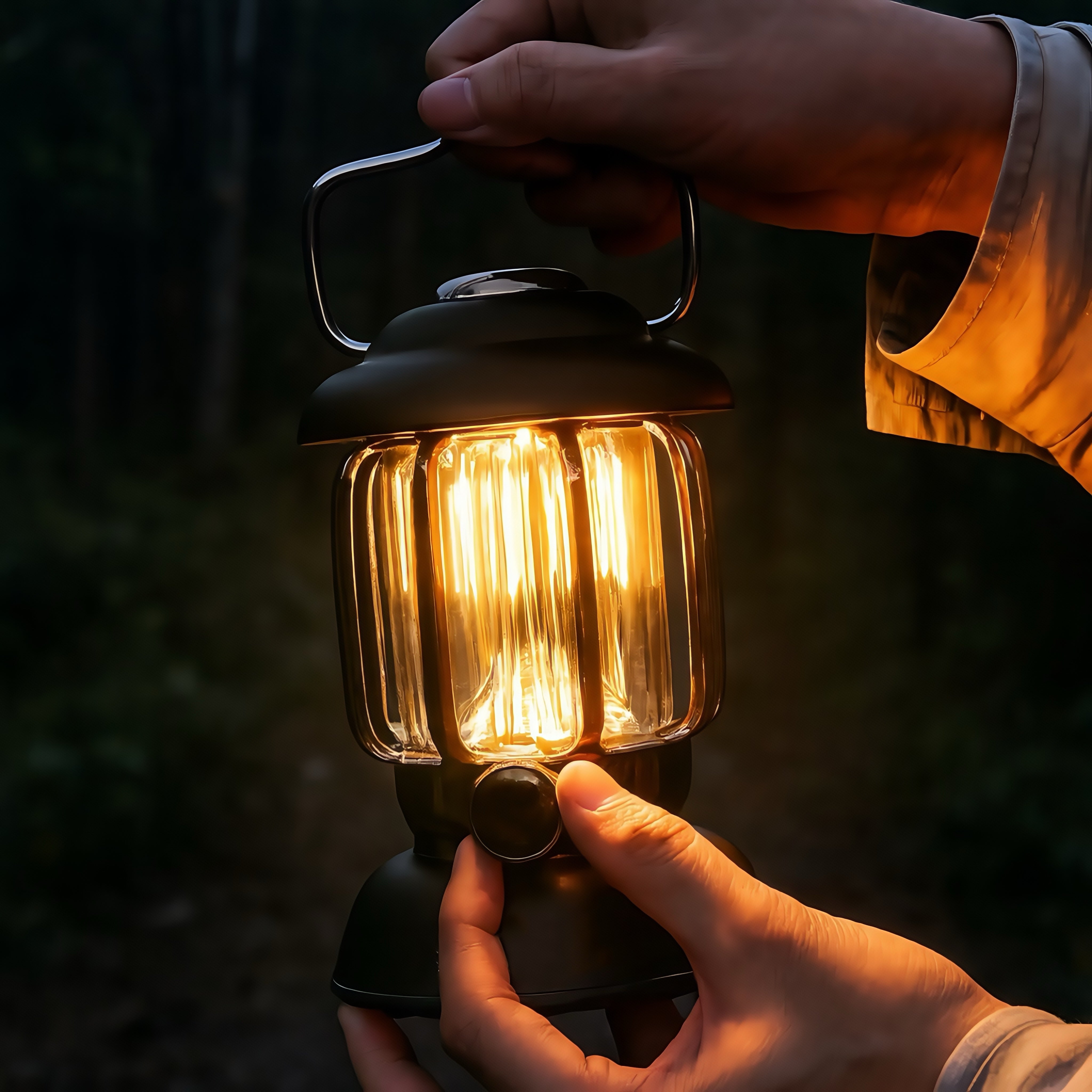 Willkon Stepless Dimming Vintage Camping Lantern