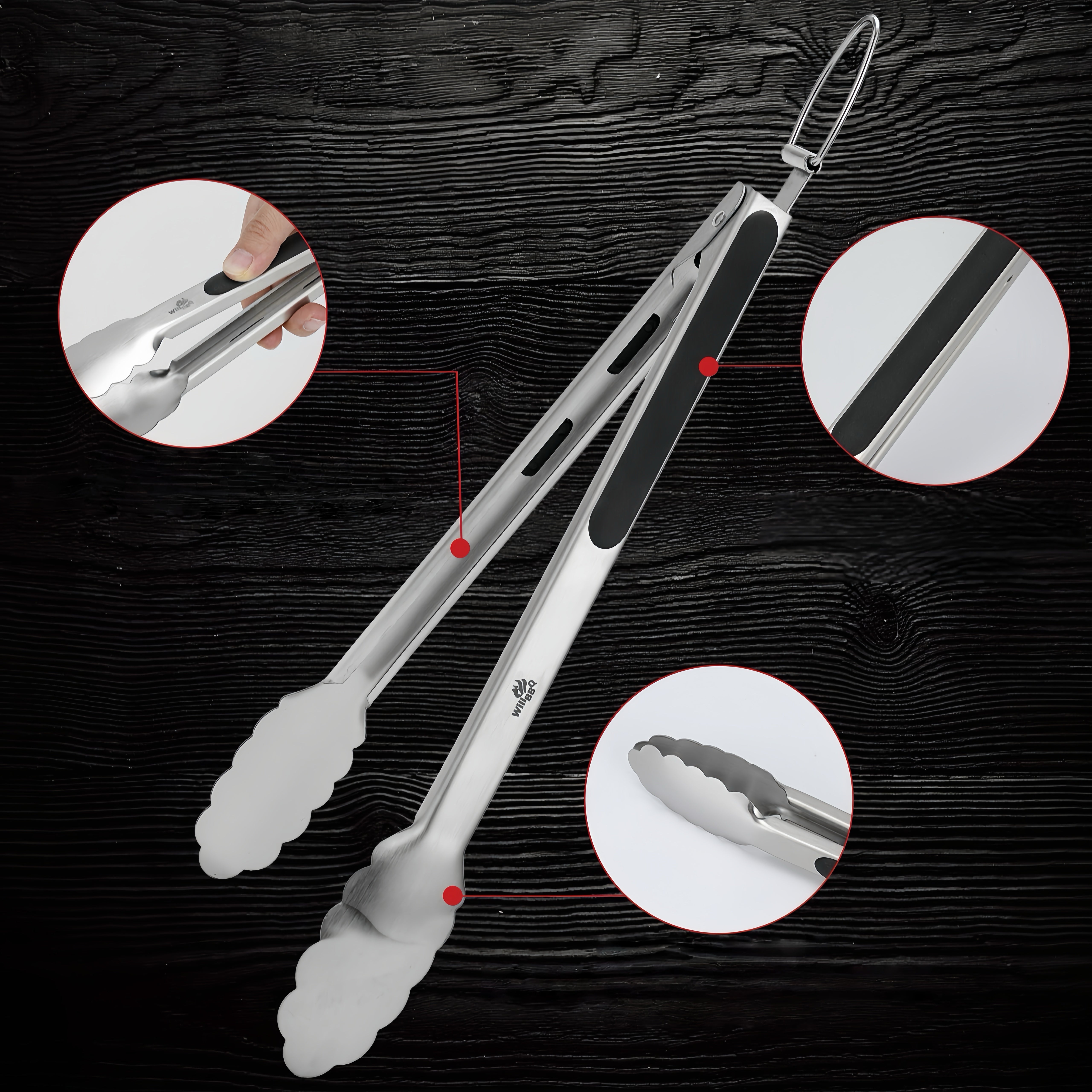 Premium Stainless Steel Grilling Tong