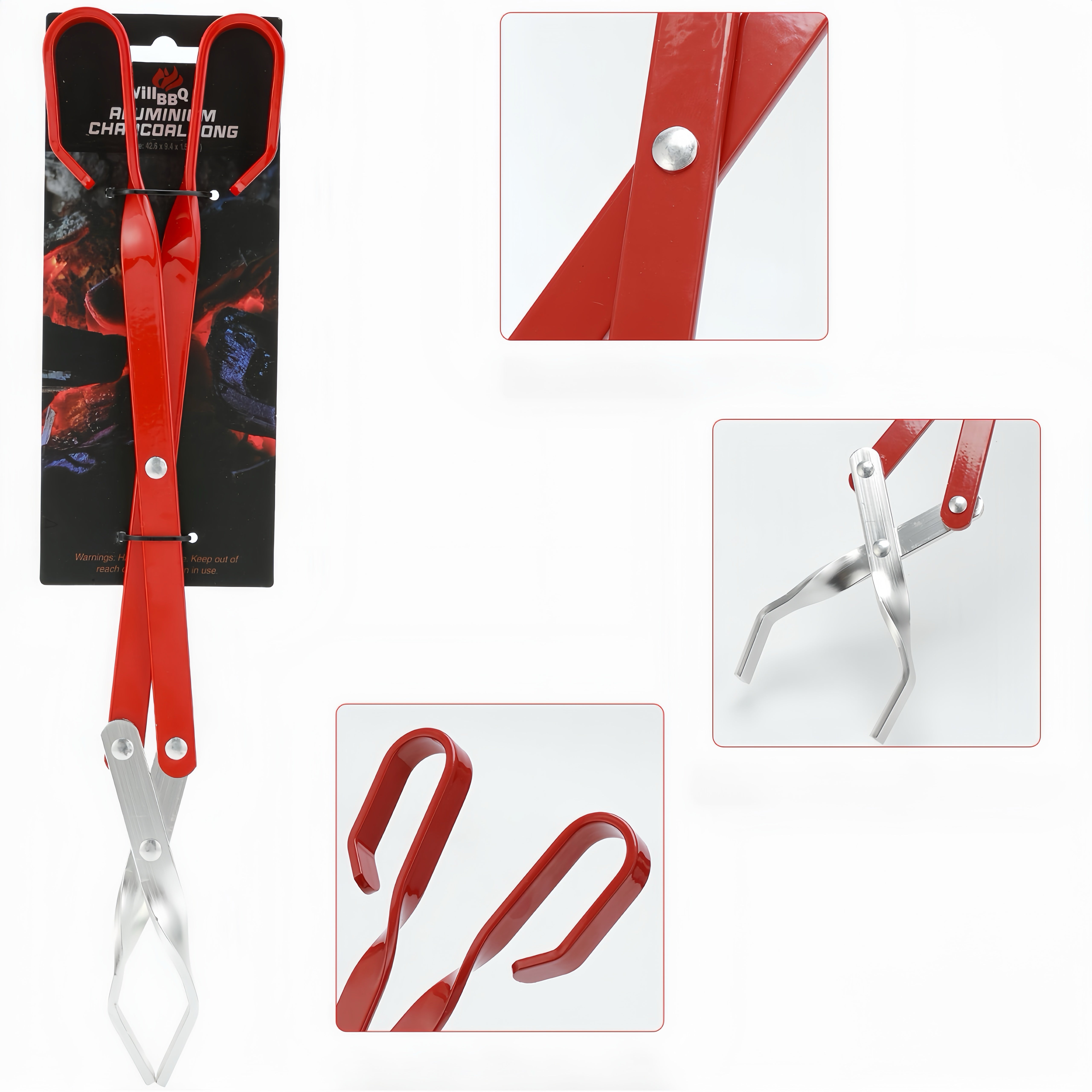 Light Weight Long Aluminium BBQ Tong