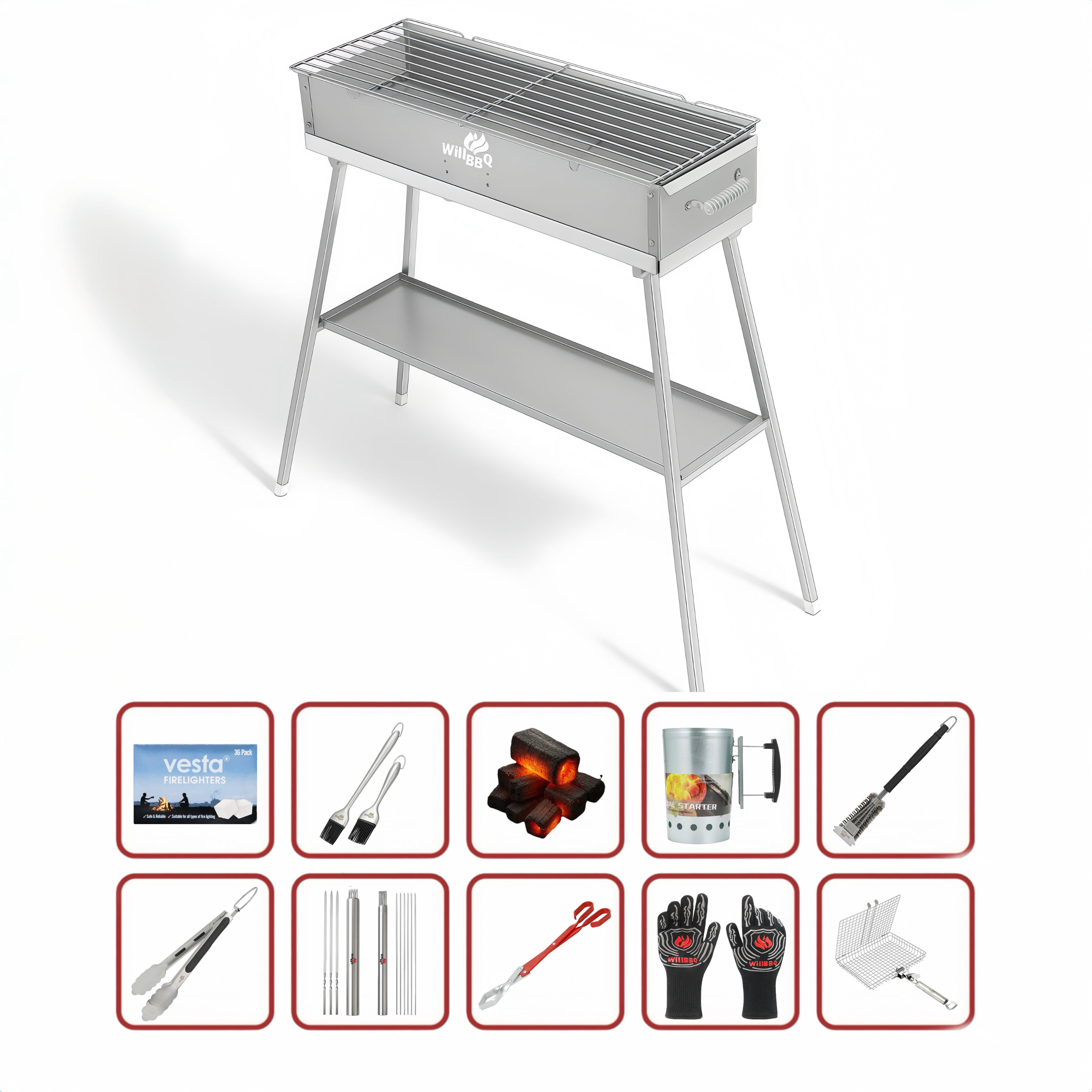 60cm x 18cm Hiabachi Grill Premium Value Bundle