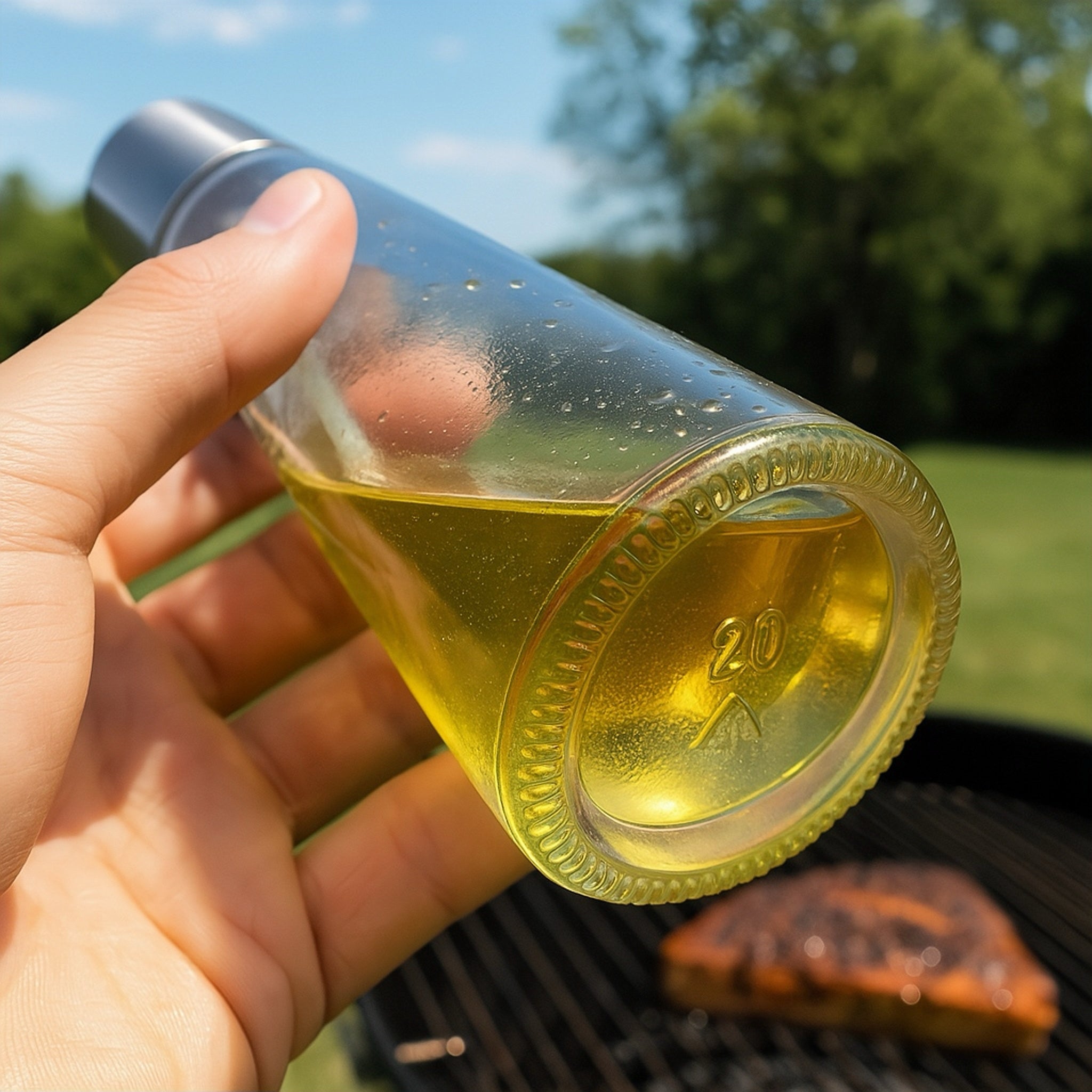 Premium Stainless Steel Oil Spray Bottle