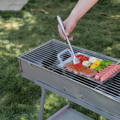 Heavy-Duty Grill Plate Topper with Handles