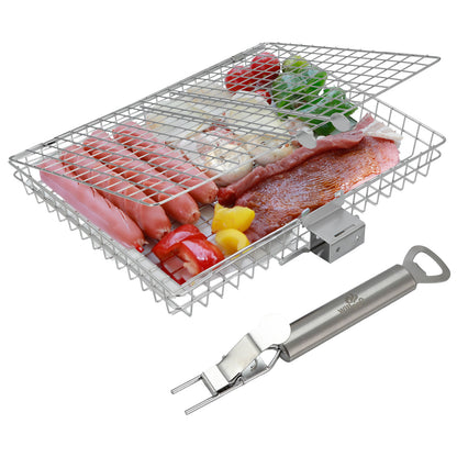 Large Muti-Function Stainless Steel Grill Basket