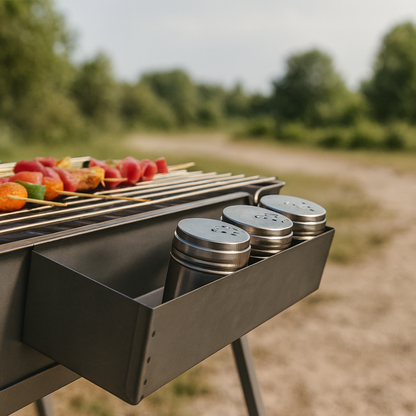 Side Hanging Container – Alloy BBQ Tool & Seasoning Tray