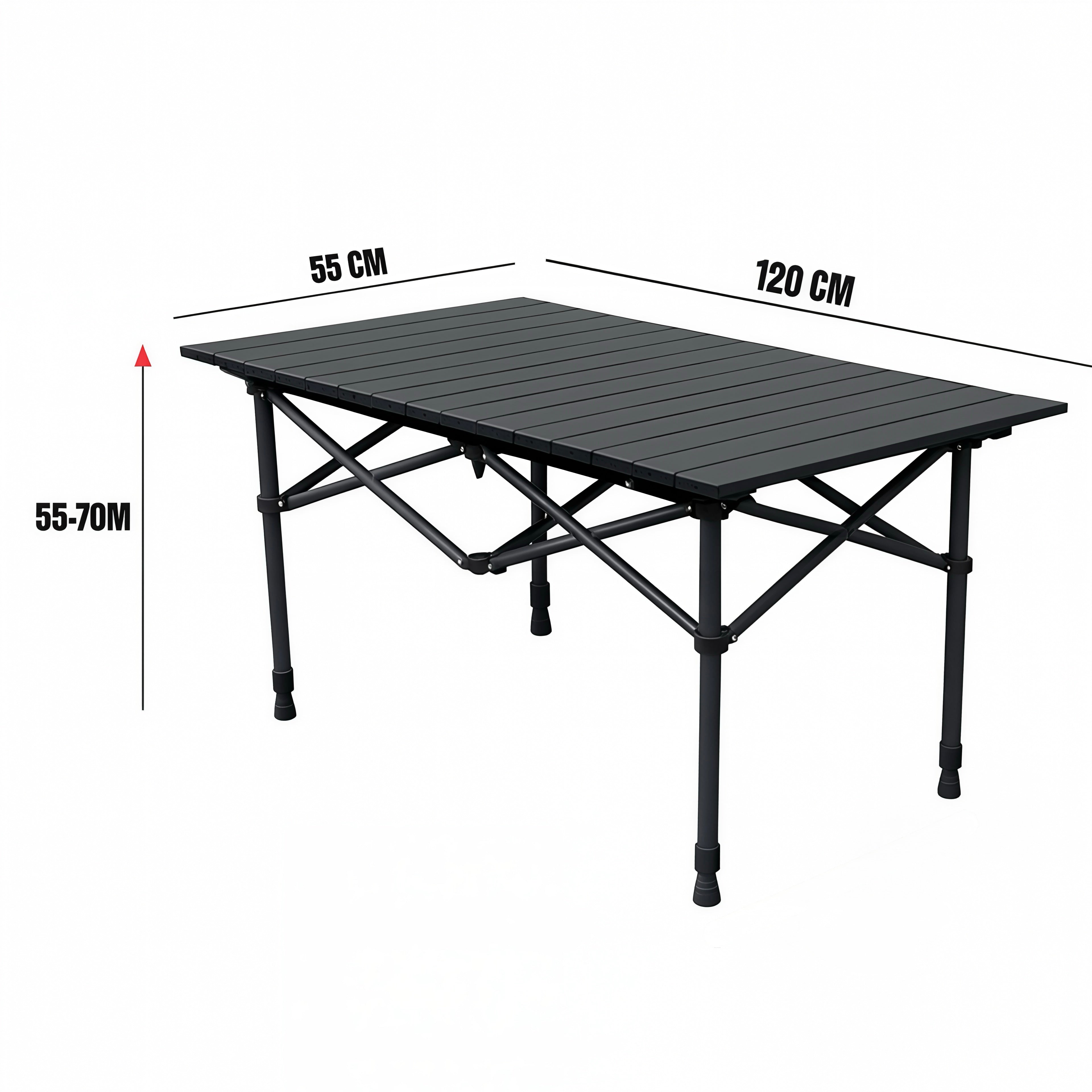 Willkon Portable Camping Table with Adjustable Heights