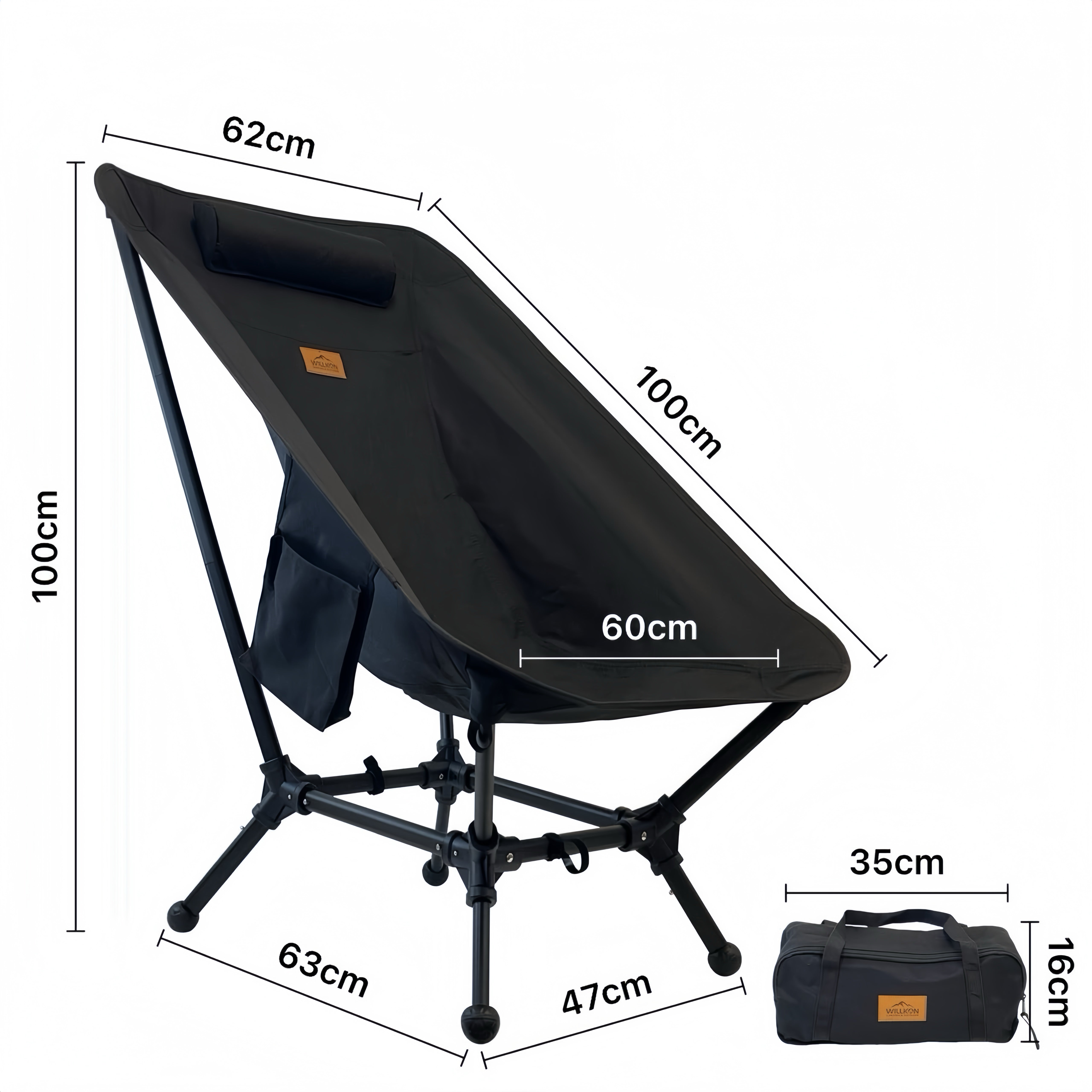 Willkon Moonlight K2 Ultra‑Light Camping Chair