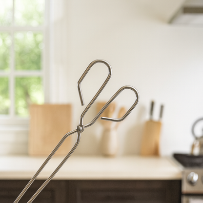 Stainless Steel Charcoal Tongs – Long Handle BBQ Tool