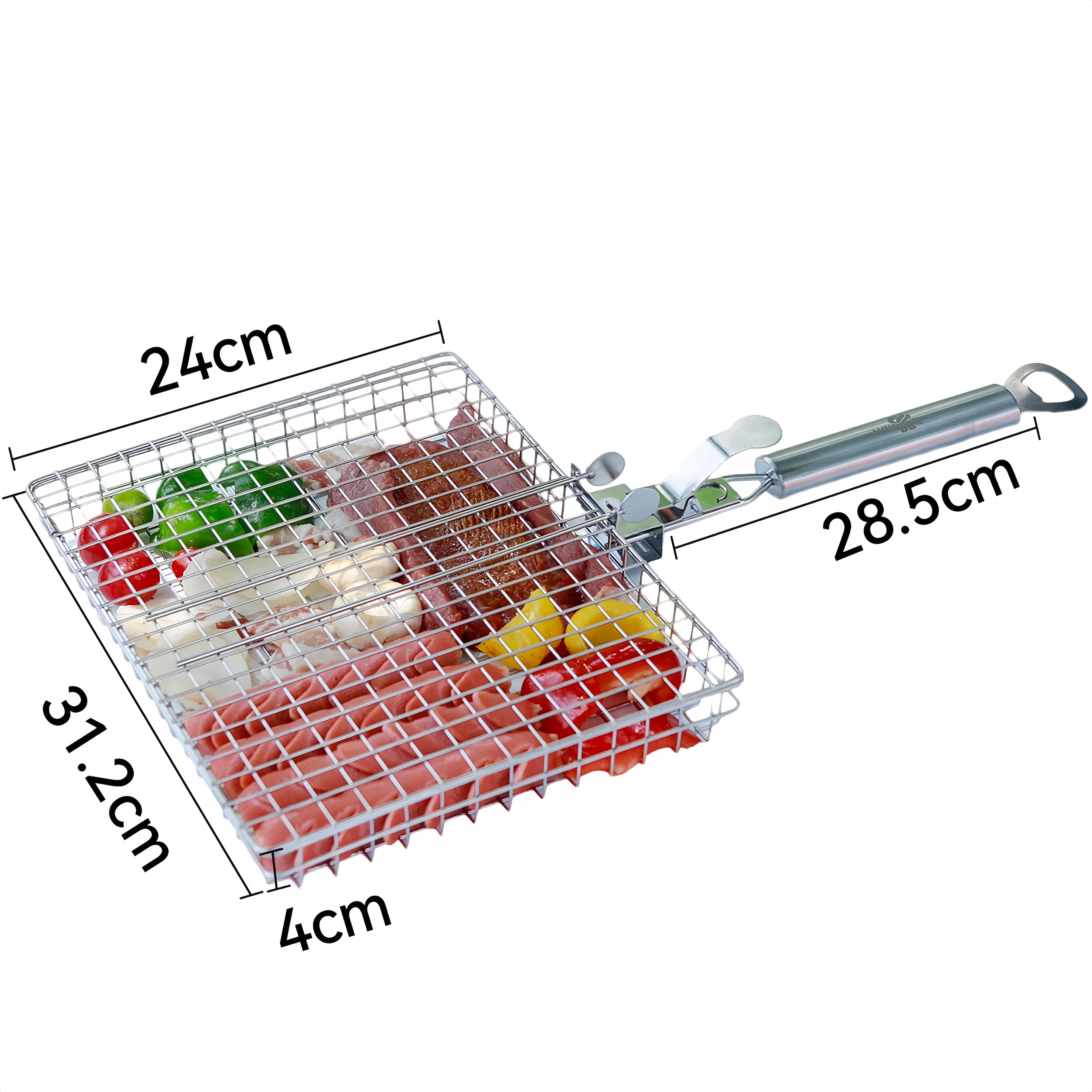 Large Muti-Function Stainless Steel Grill Basket