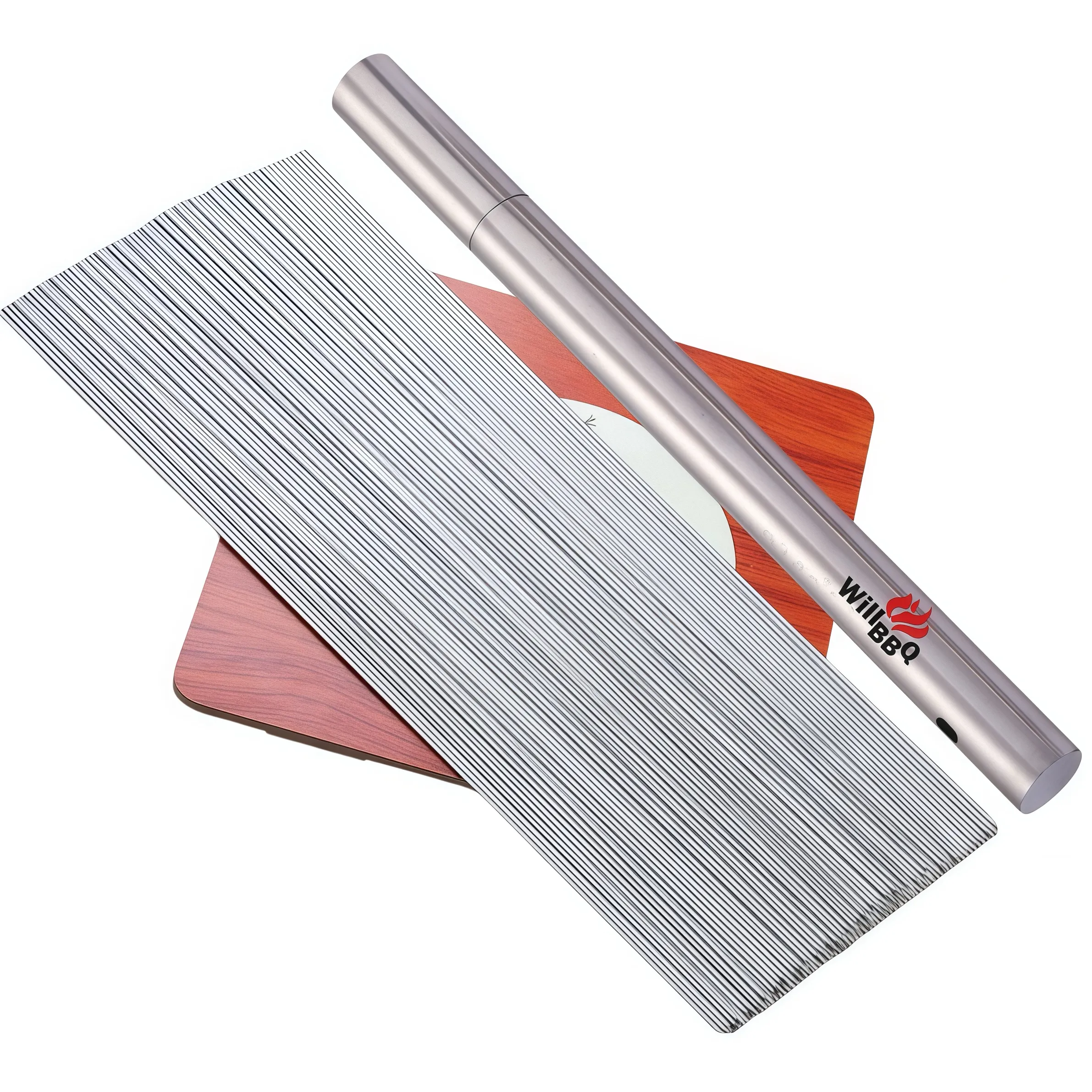 Stainless Steel Kebab Skewers 100PC Needle Skewers/30PC Flat Skewers