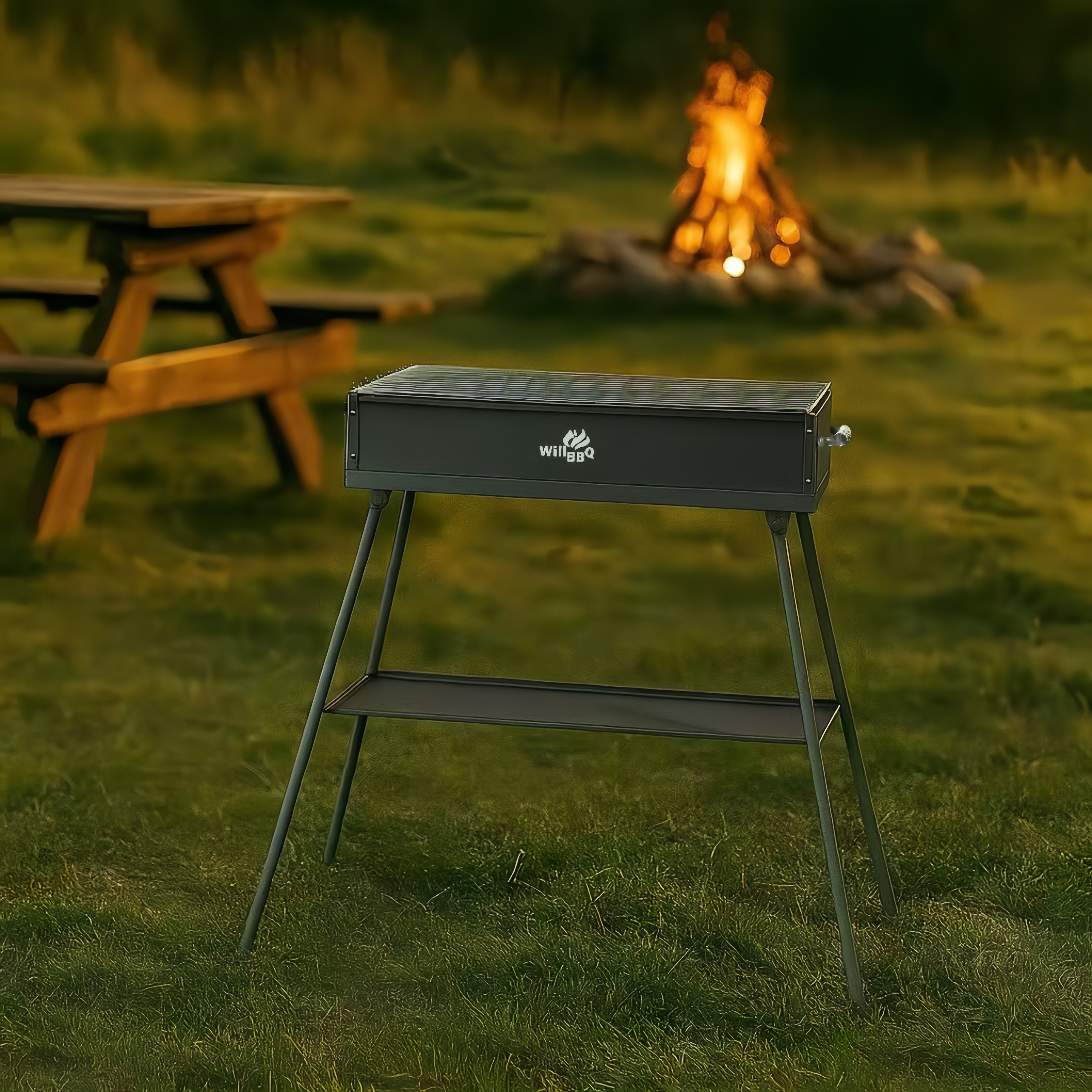 60cm x18cm Charcoal Hibachi Grill