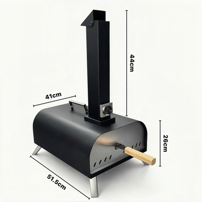 WillBBQ 13" Wood Pellet Pizza Oven - KY020T13