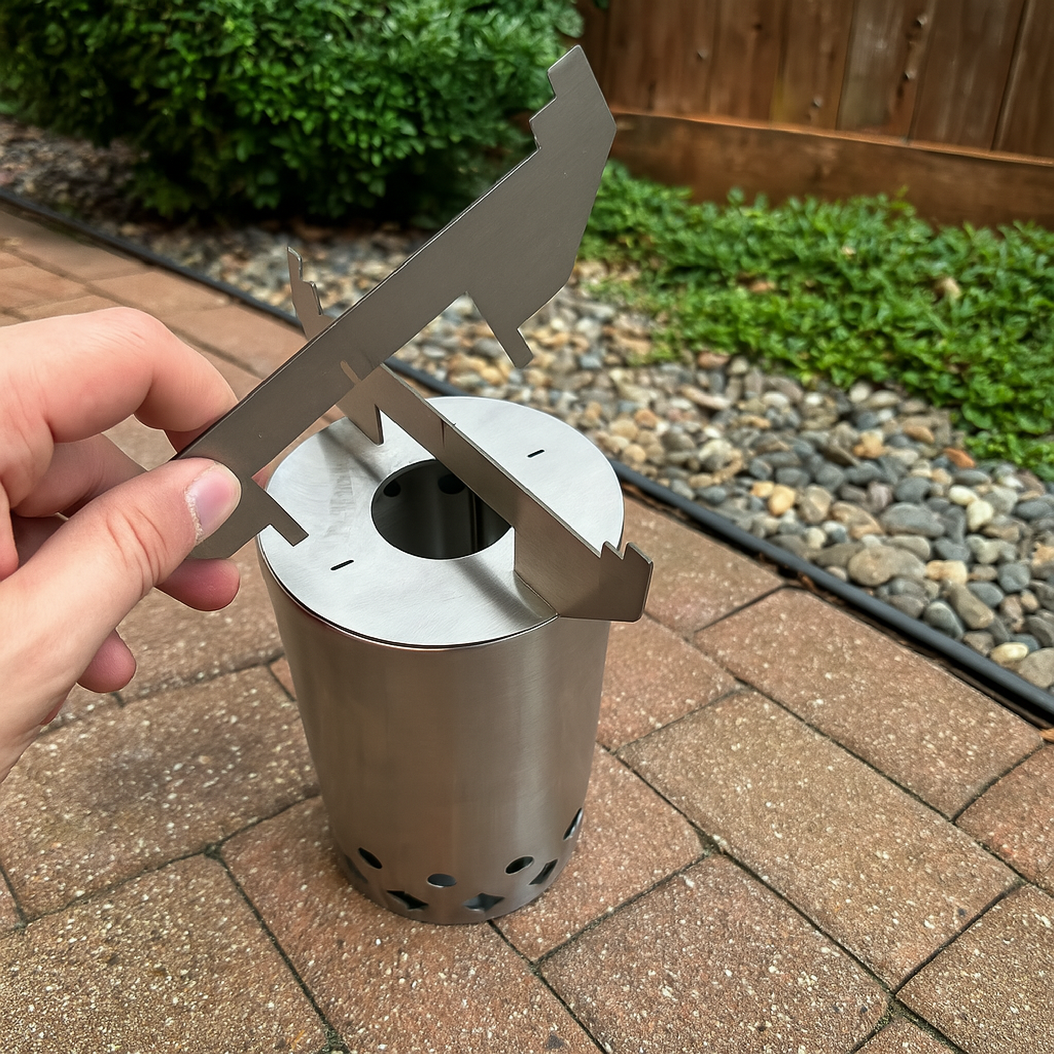 Portable Stainless Steel Fire Pit and Cook Stove