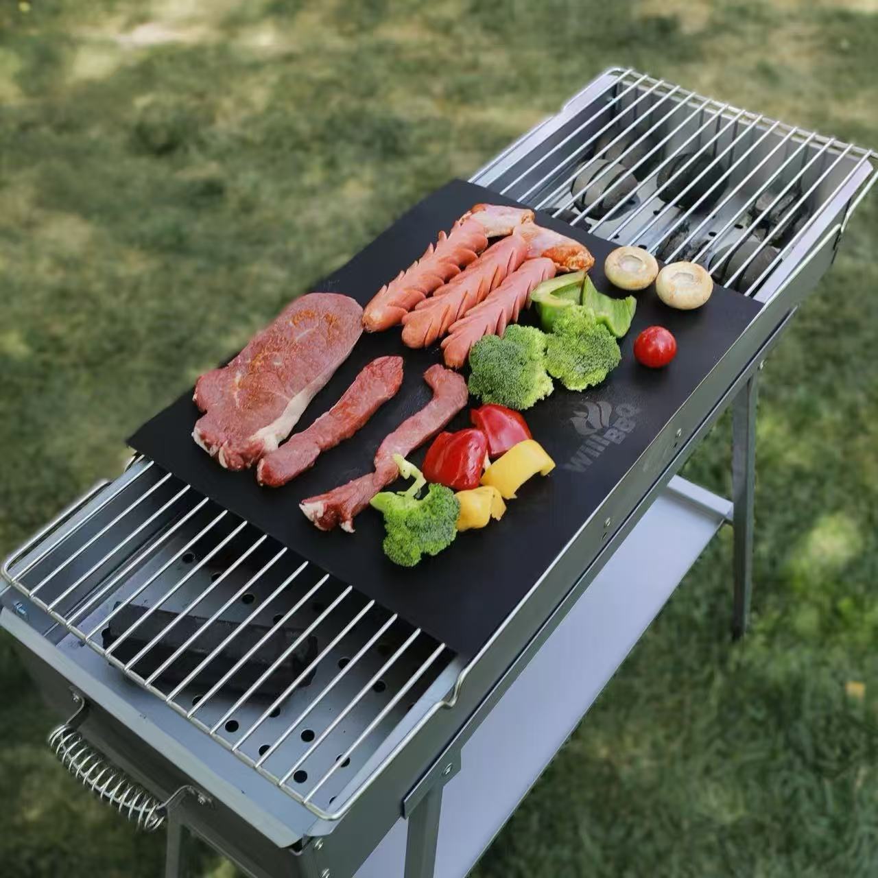 Premium Reusable 5PC Non-Stick Grill Mats