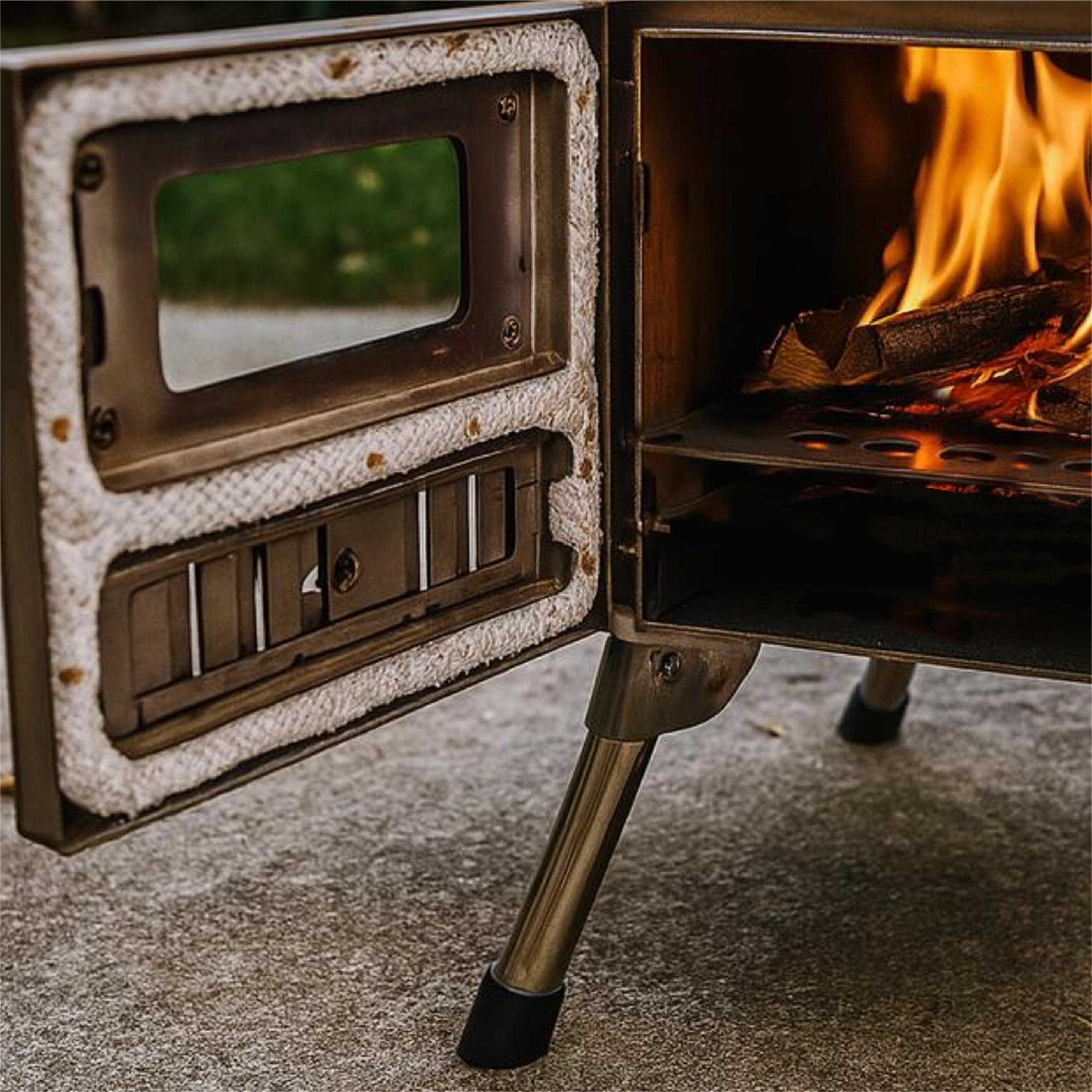 Portable Stainless Steel Wood Fire Camping Stove