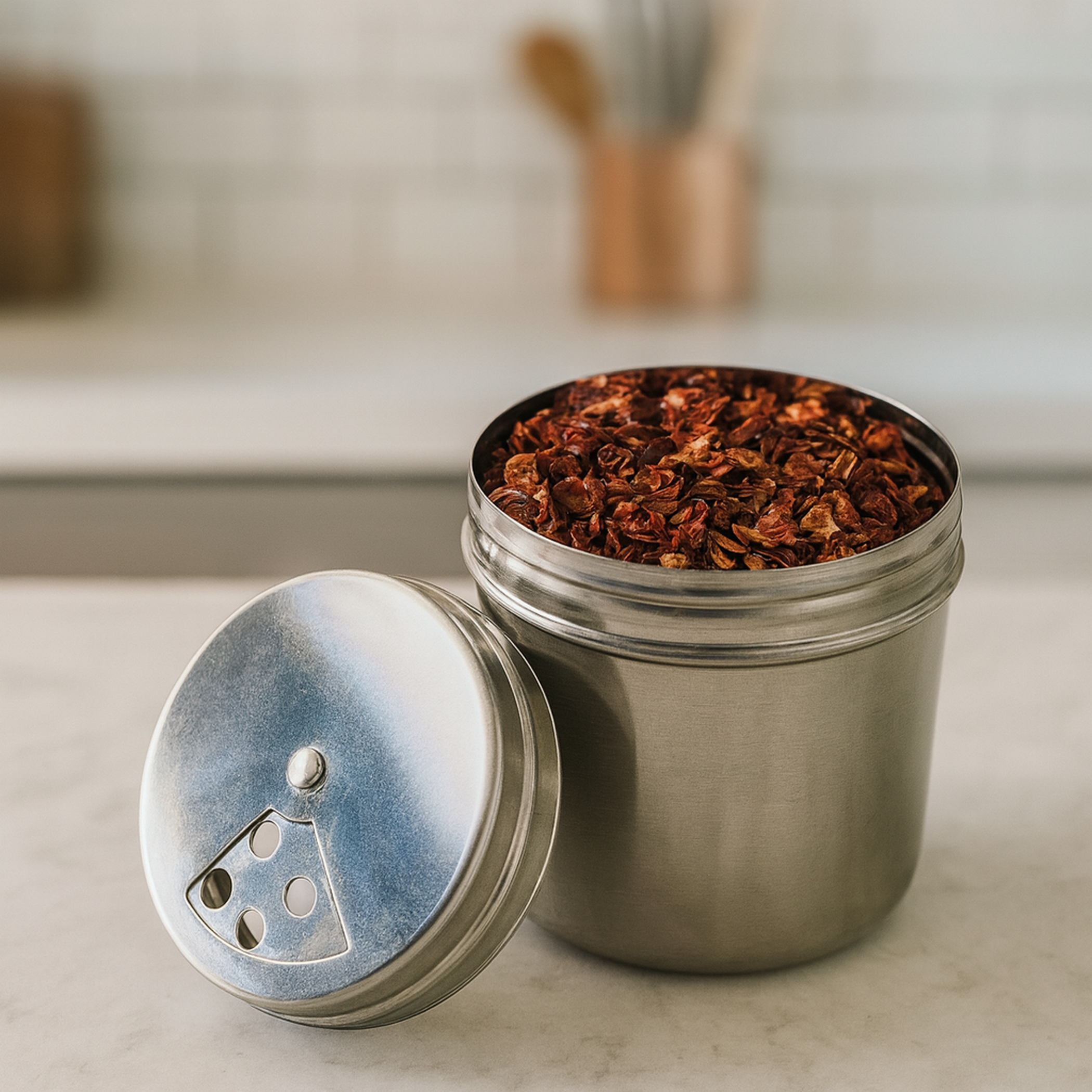 3pc Large Stainless Steel Seasoning Shaker