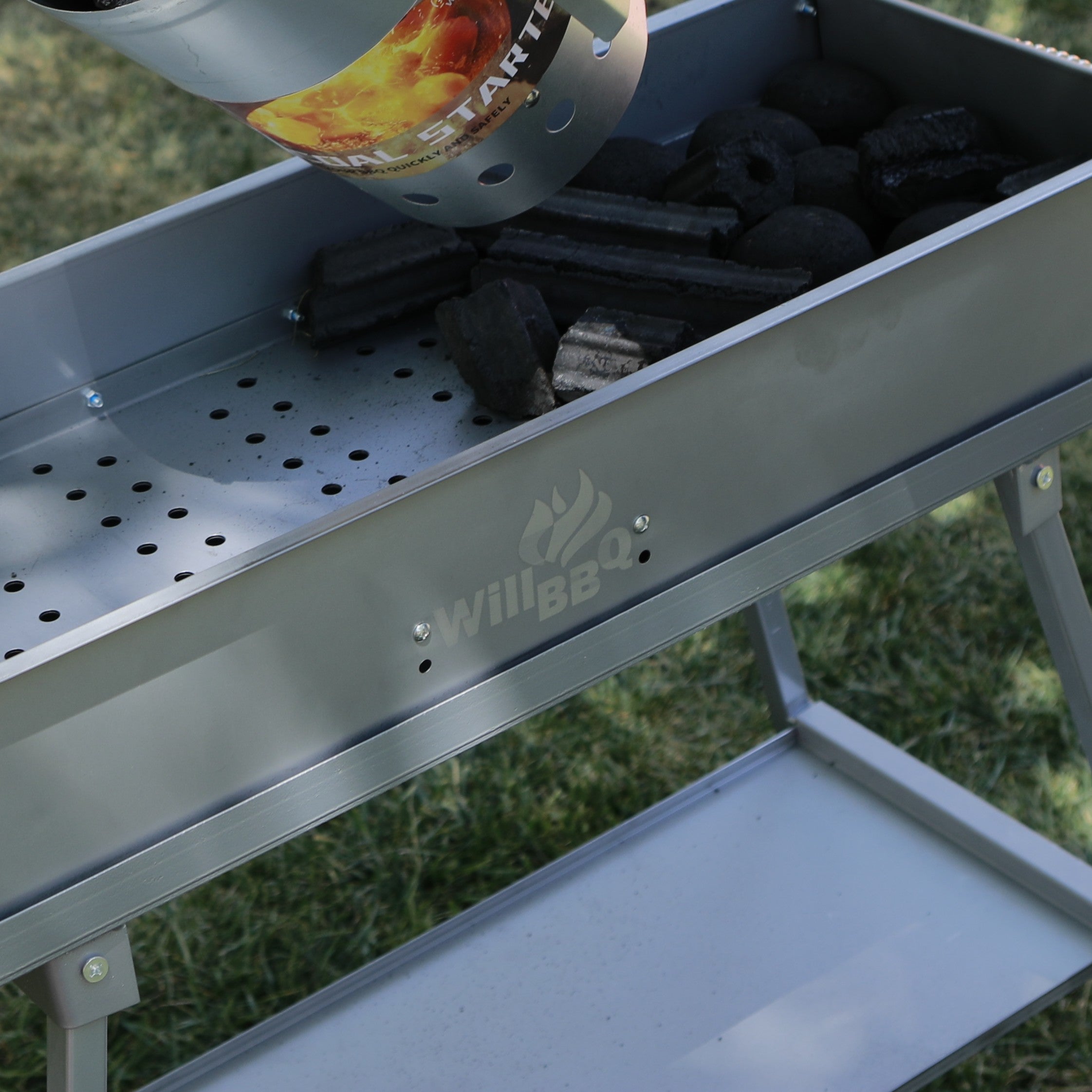 100cm x 18cm Charcoal Hibachi Grill