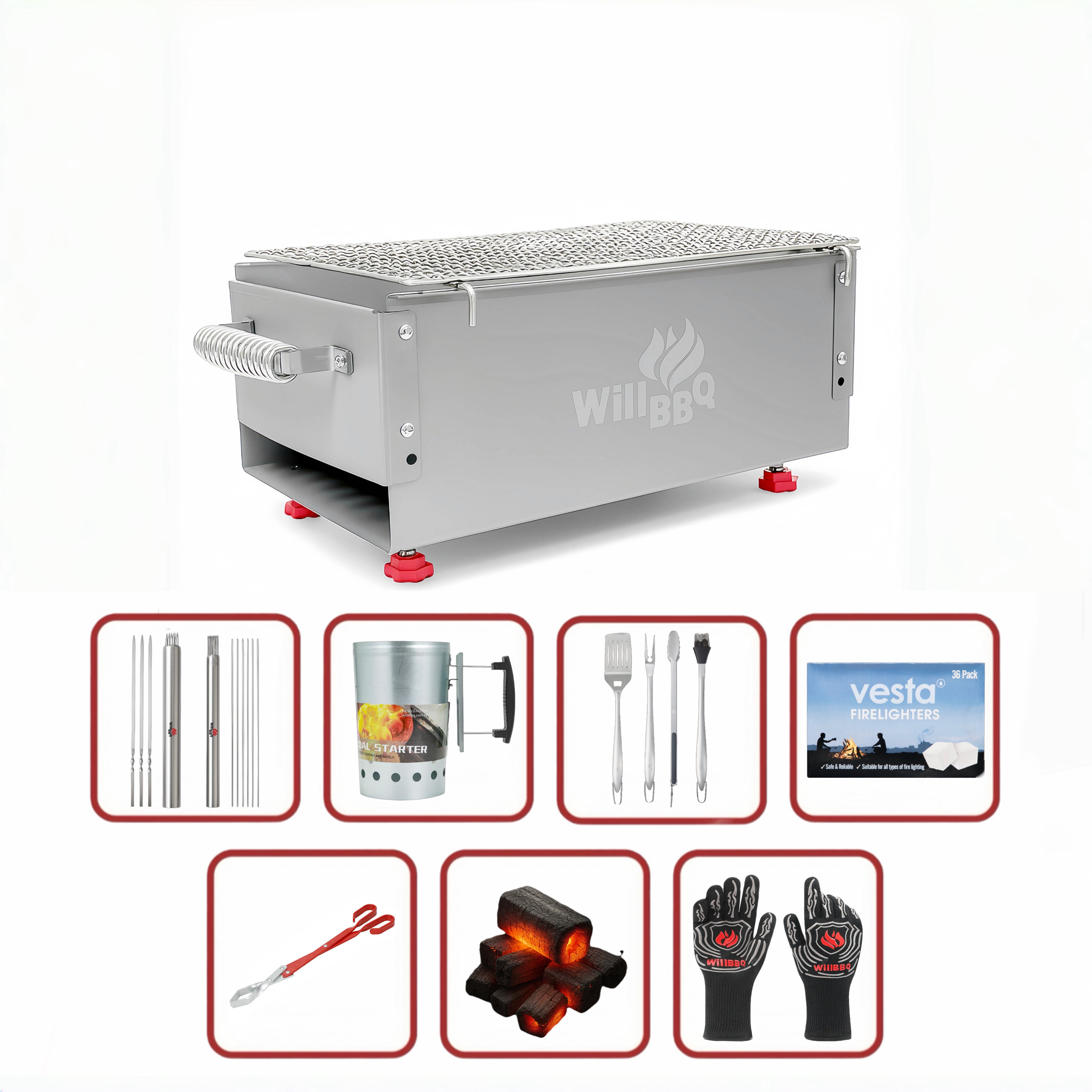 30cm x 18cm Hiabachi Grill Premium Value Bundle