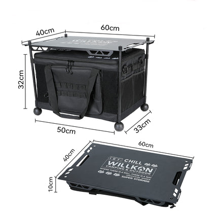 Willkon Explorer 50L Tactical Organizer with Tabletop
