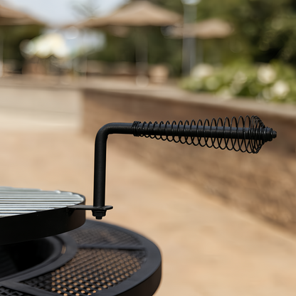 Heavy-Duty Grate Adjustable Fire Pit Table with Diamond Cutout & Table Kit