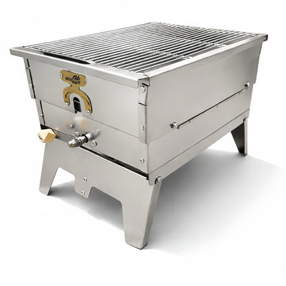 WillBBQ Exclusive Hydraulic Height Adjustable Portable Charcoal Grill