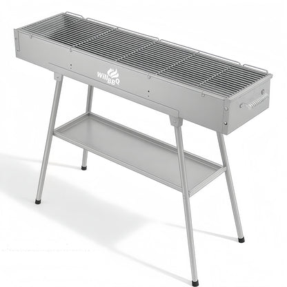 100cm x 26cm Charcoal Hibachi Grill