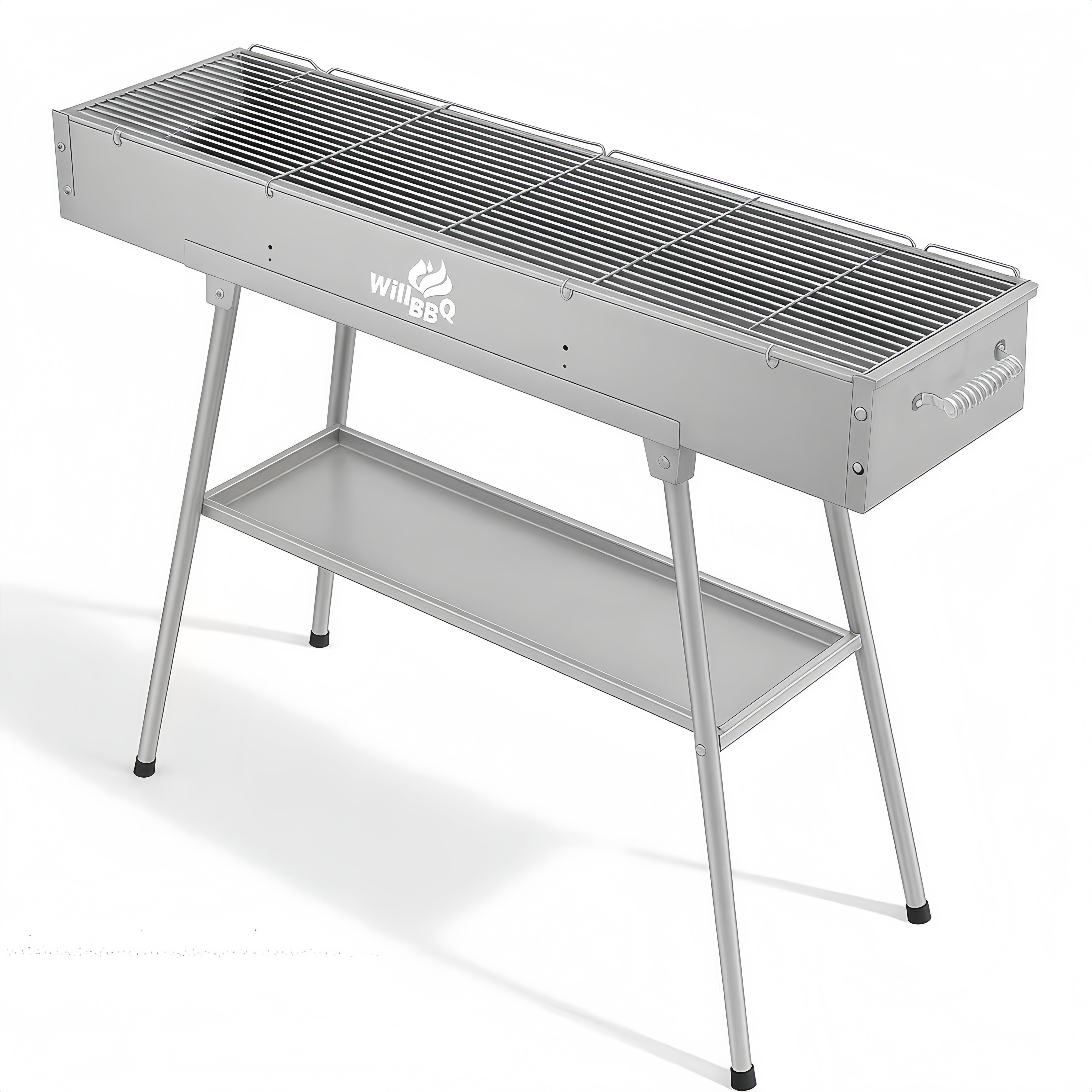 100cm x 26cm Charcoal Hibachi Grill