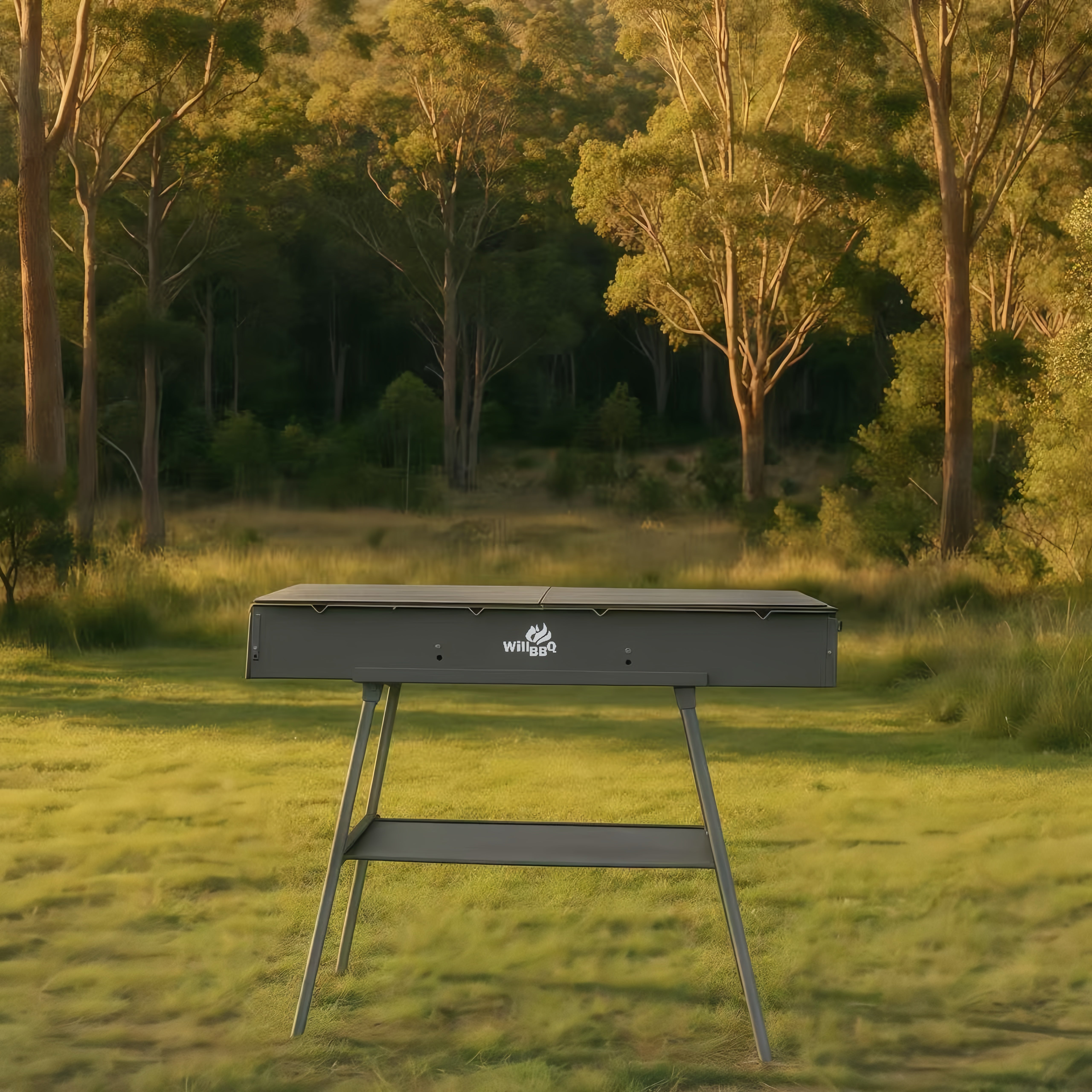 WillBBQ Multi-Size Charcoal Hibachi Grill