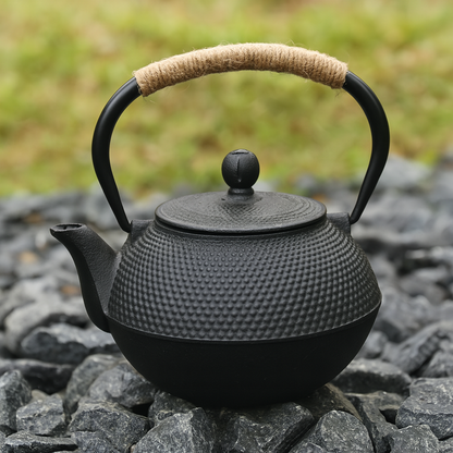 Cast Iron Kettle and 4 Cups Set