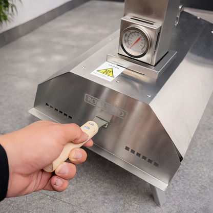 WillBBQ 11" Wood Pellet Stainless Steel Pizza Oven - KU020T