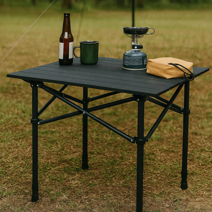 Willkon Portable Camping Table with Adjustable Heights