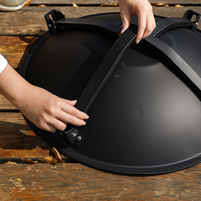 Portable Fire Pit & Charcoal Grill Set