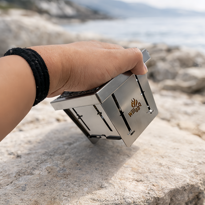 Multi-Size Ultra Compact Drop Open Stainless Steel Portable Grill