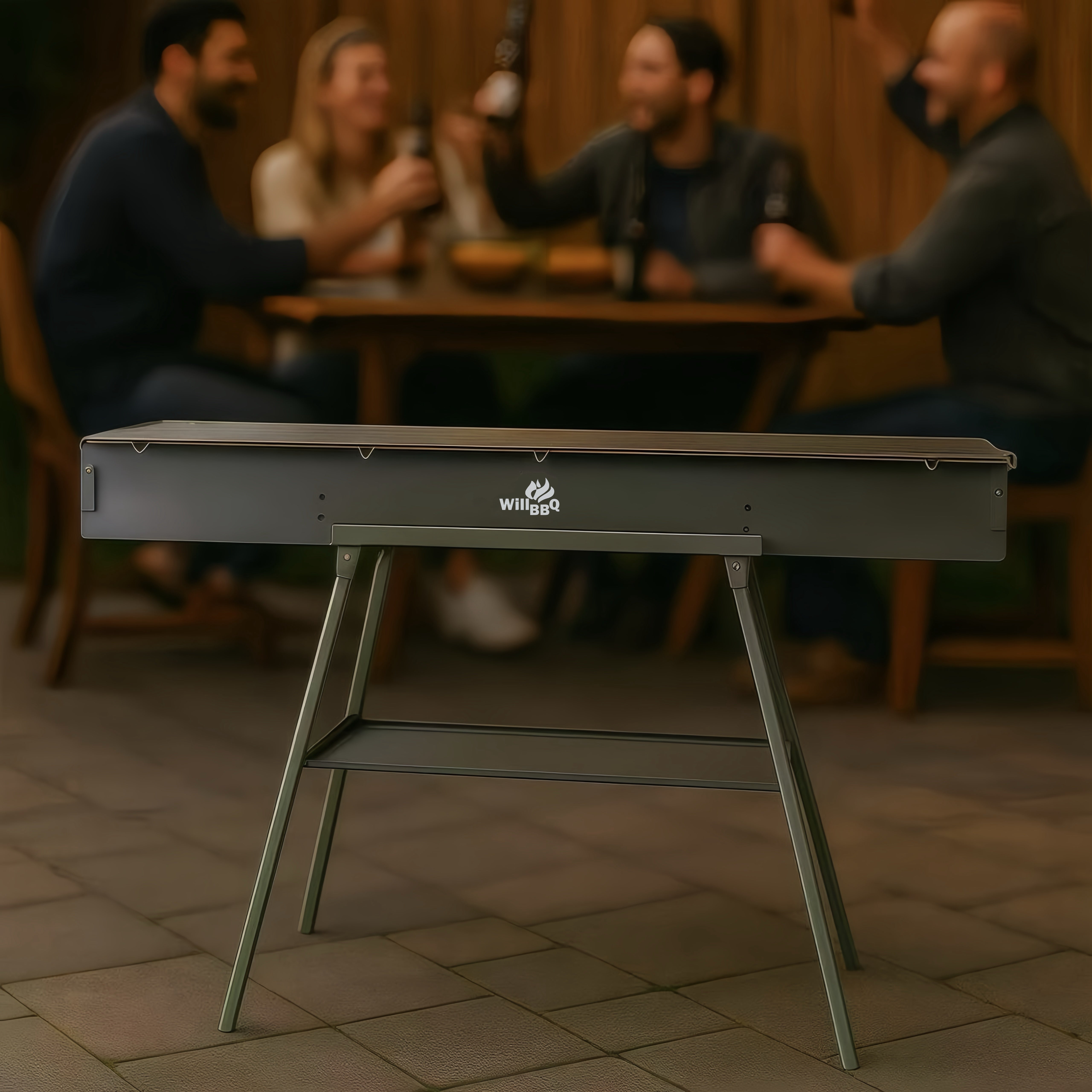 120cm x 26cm Charcoa Hibachi Grill