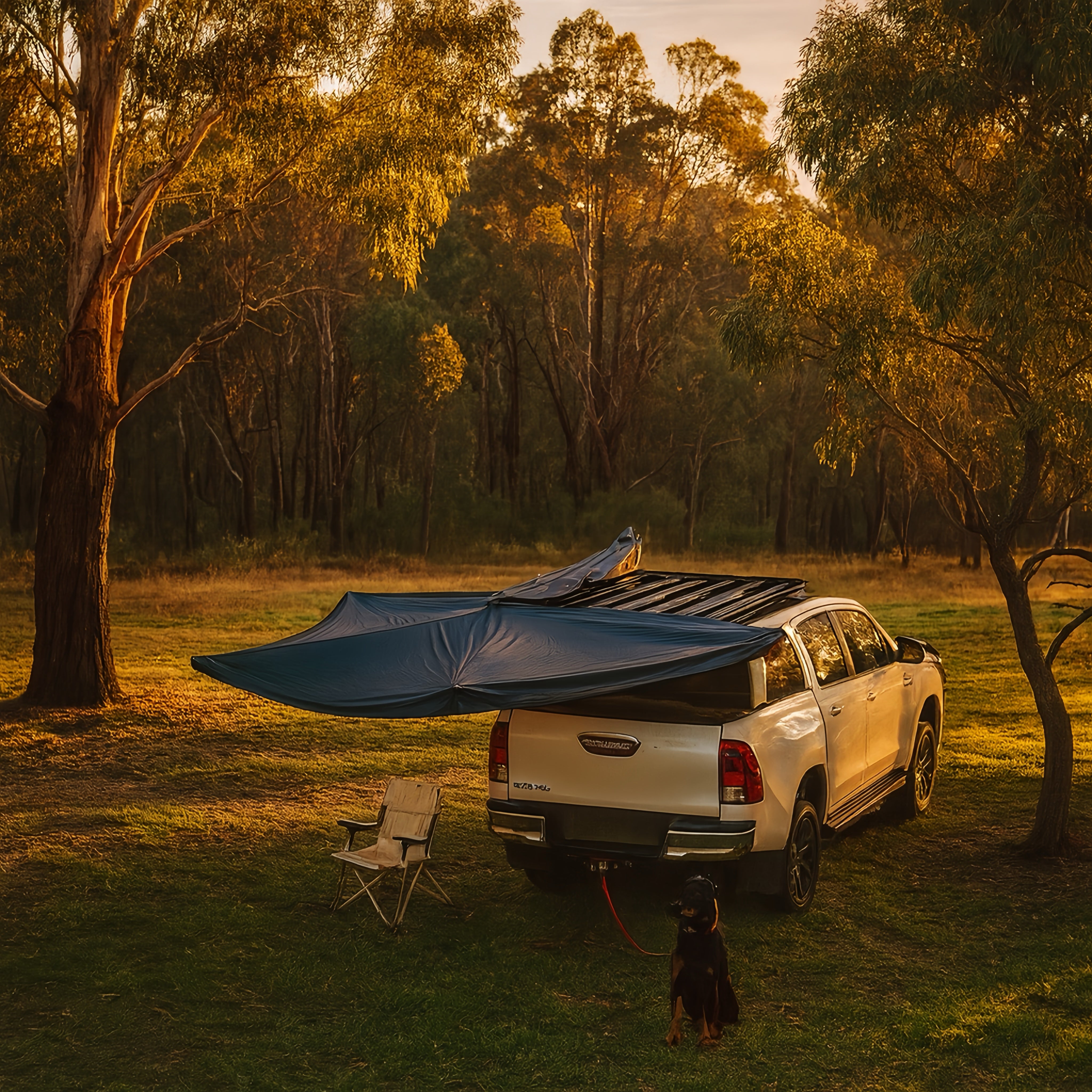 Willkon 270° Freestanding Wide Shade Vehicle Awning