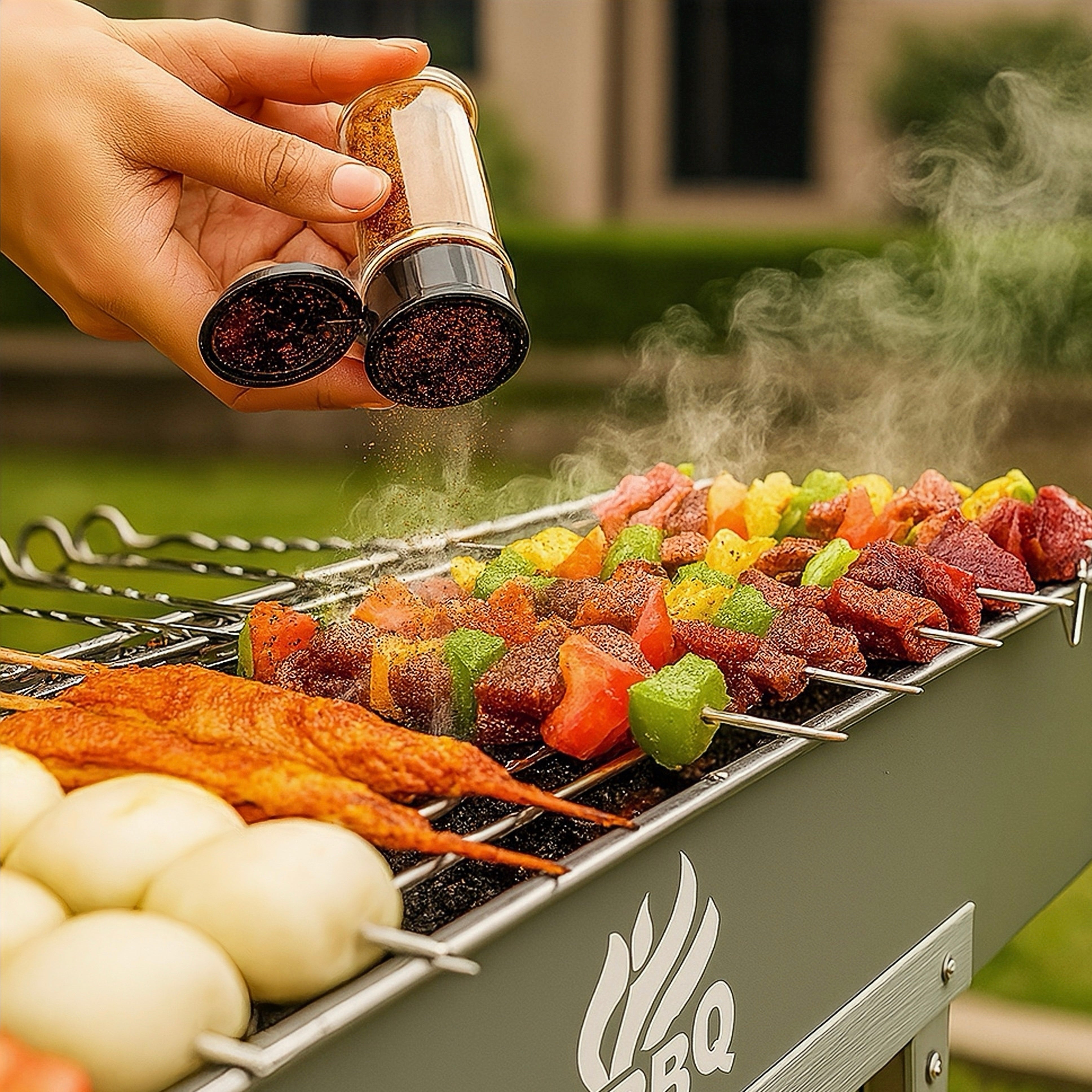 100cm x 18cm Charcoal Hibachi Grill
