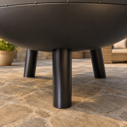 Heavy-Duty 2-in-1 Fire Pit & Grill with Spark Screen