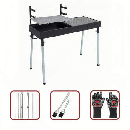 100cm  x  40cm Charcoal BBQ Grill Starter Value Bundle