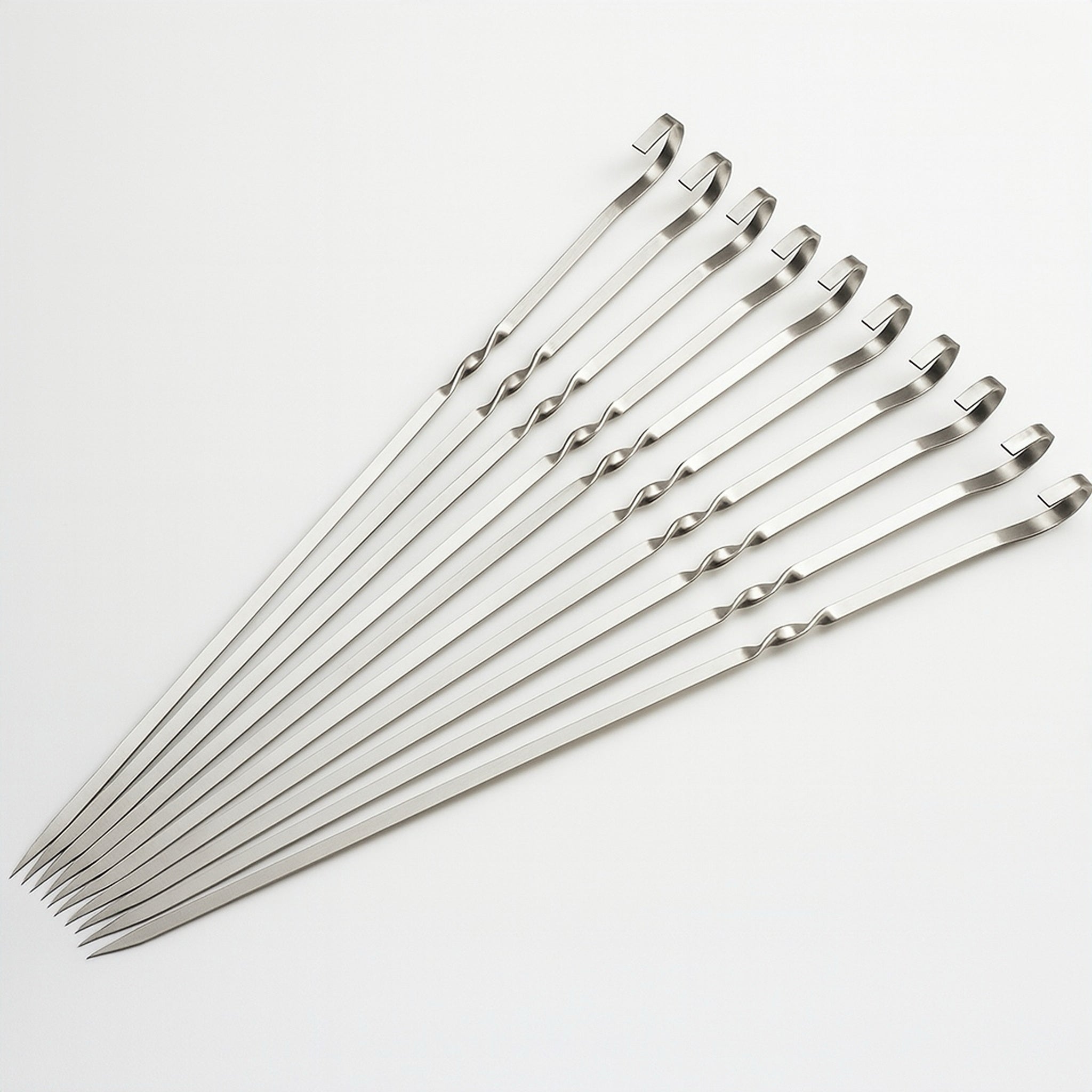 10PC Stainless Steel Skewer Pack