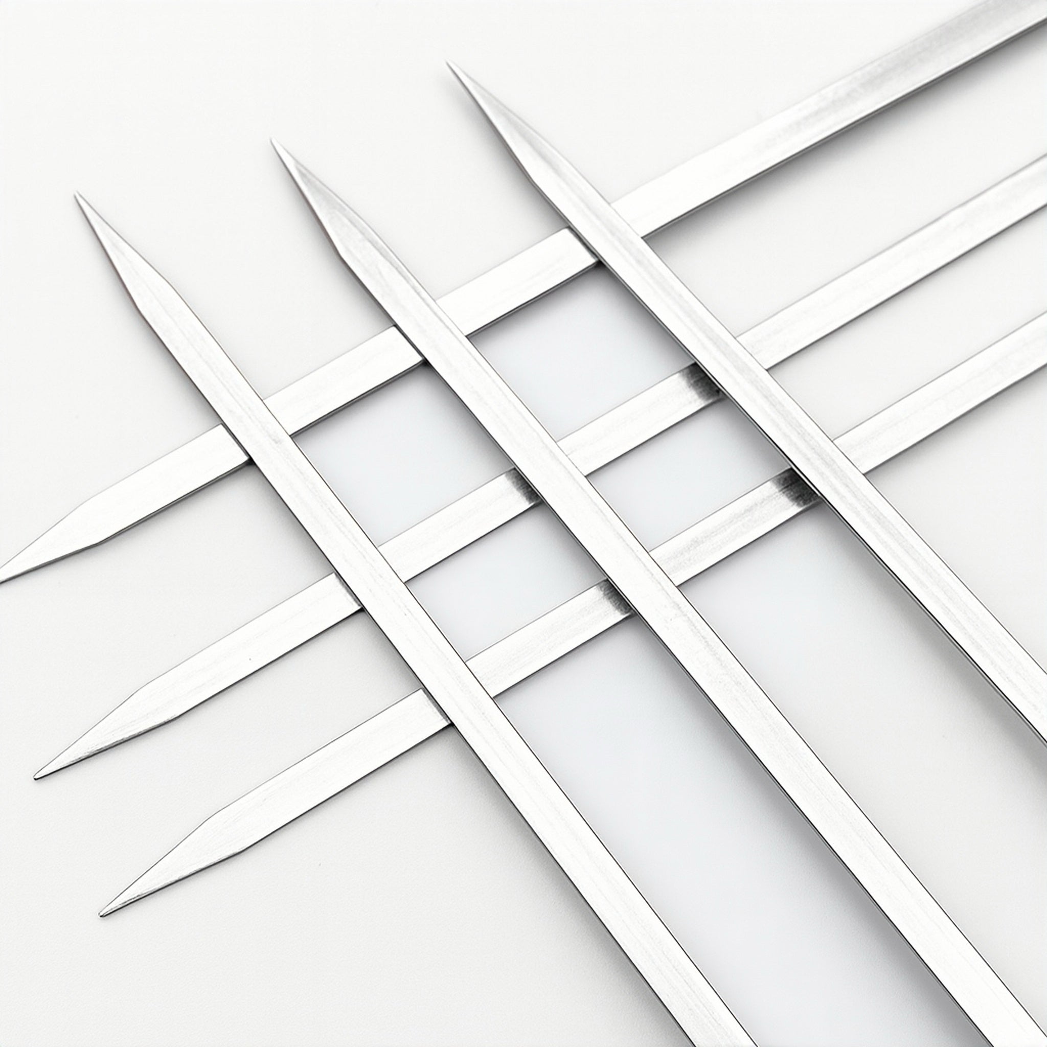 10PC Stainless Steel Skewer Pack