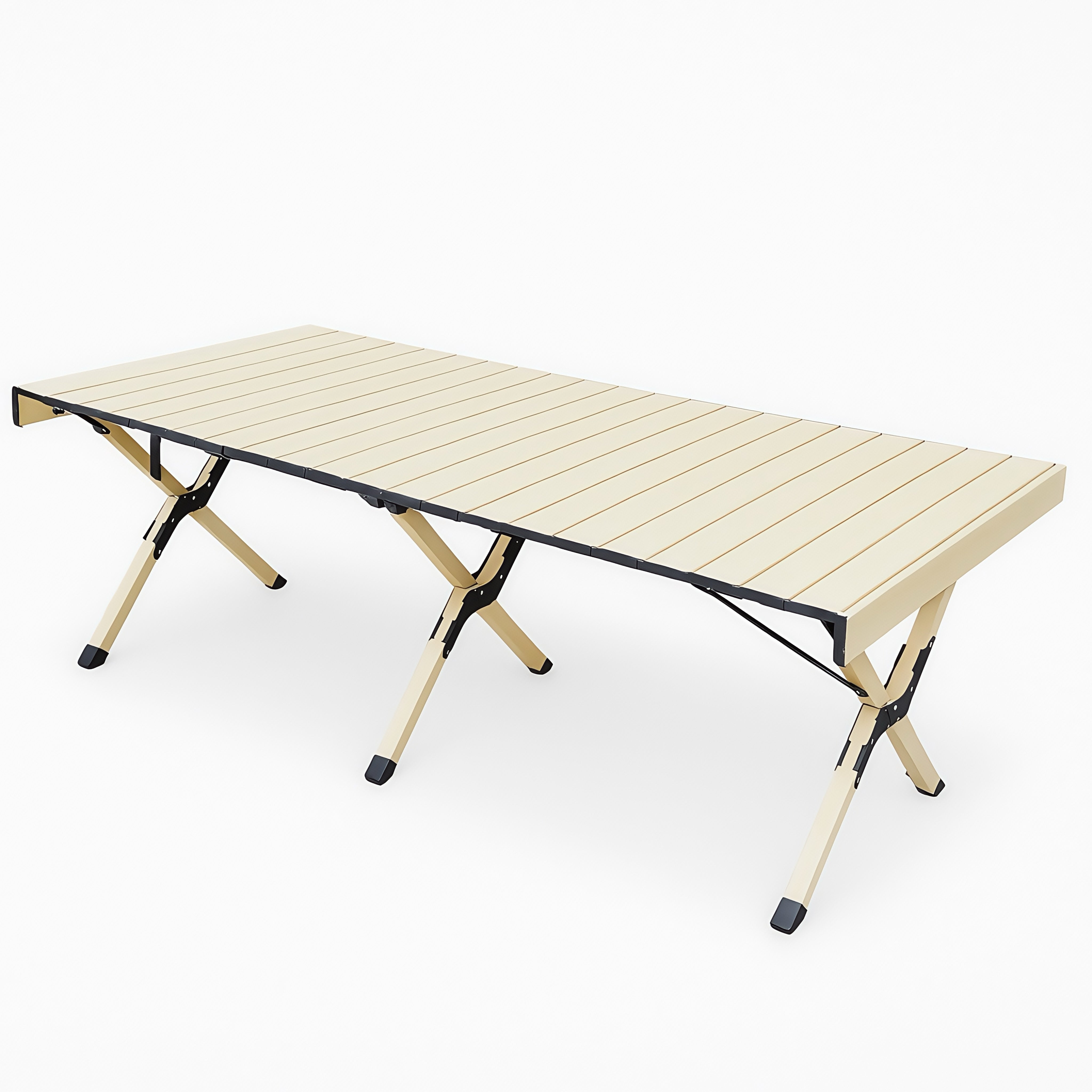 Willkon Heavy-Duty Roll-Up Camping Table with Carry Bag