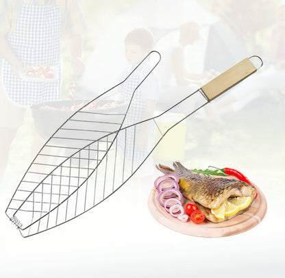 Fish Shape Barbecue Grilling Basket Clip