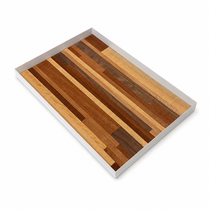 Large White: Classic Mosaic Serving Tray