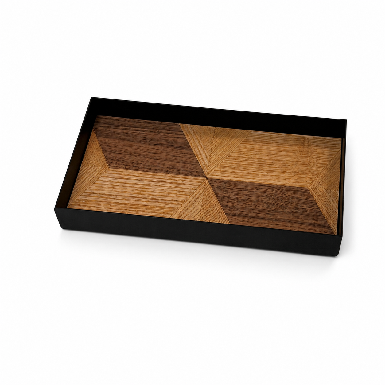 Small Black: Geo Mosaic Mini Tray