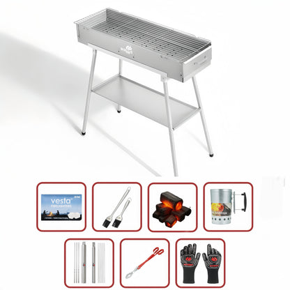 80cm x 26cm Hiabachi Grill Classic Value Bundle