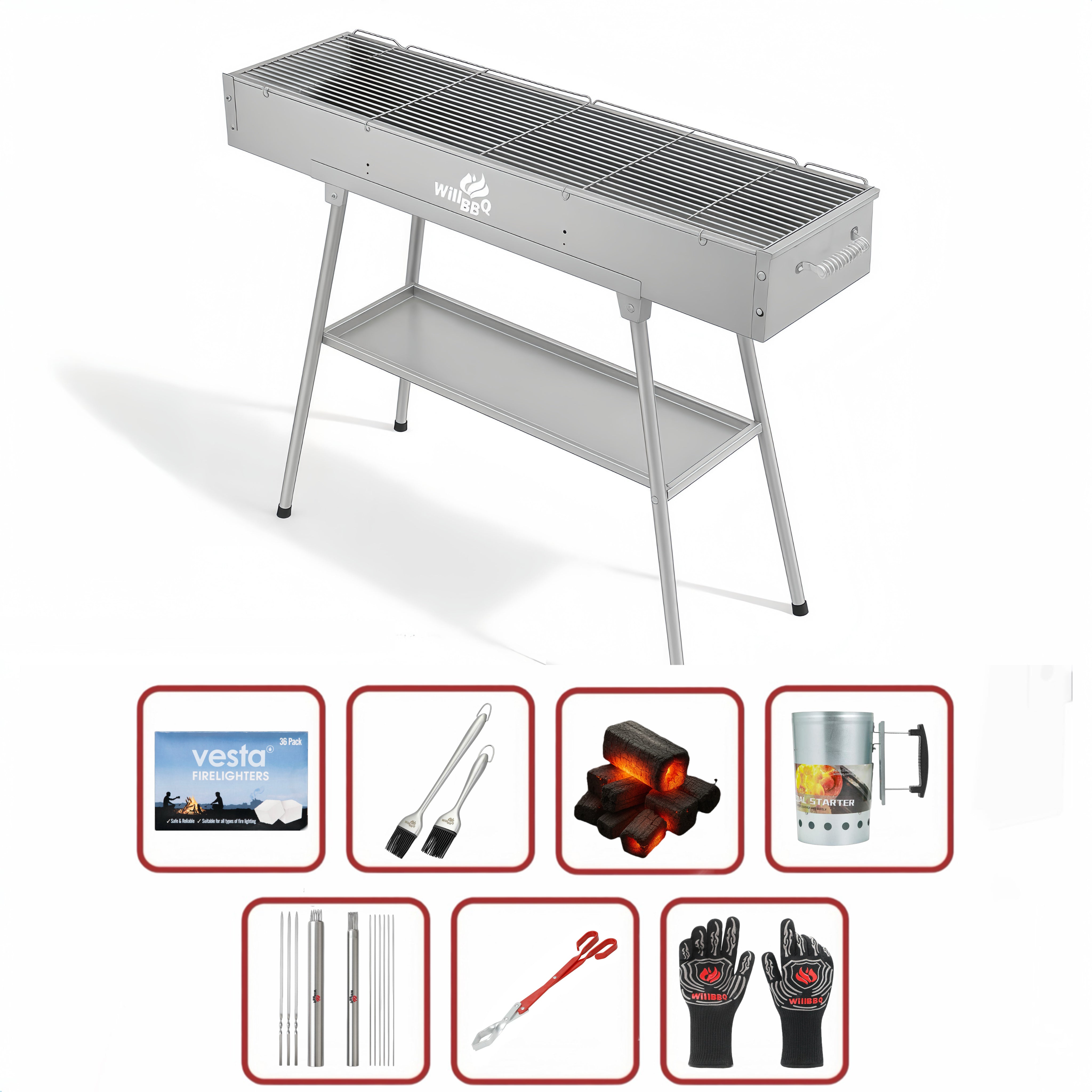 100cm x 26cm Hiabachi Grill Classic Value Bundle