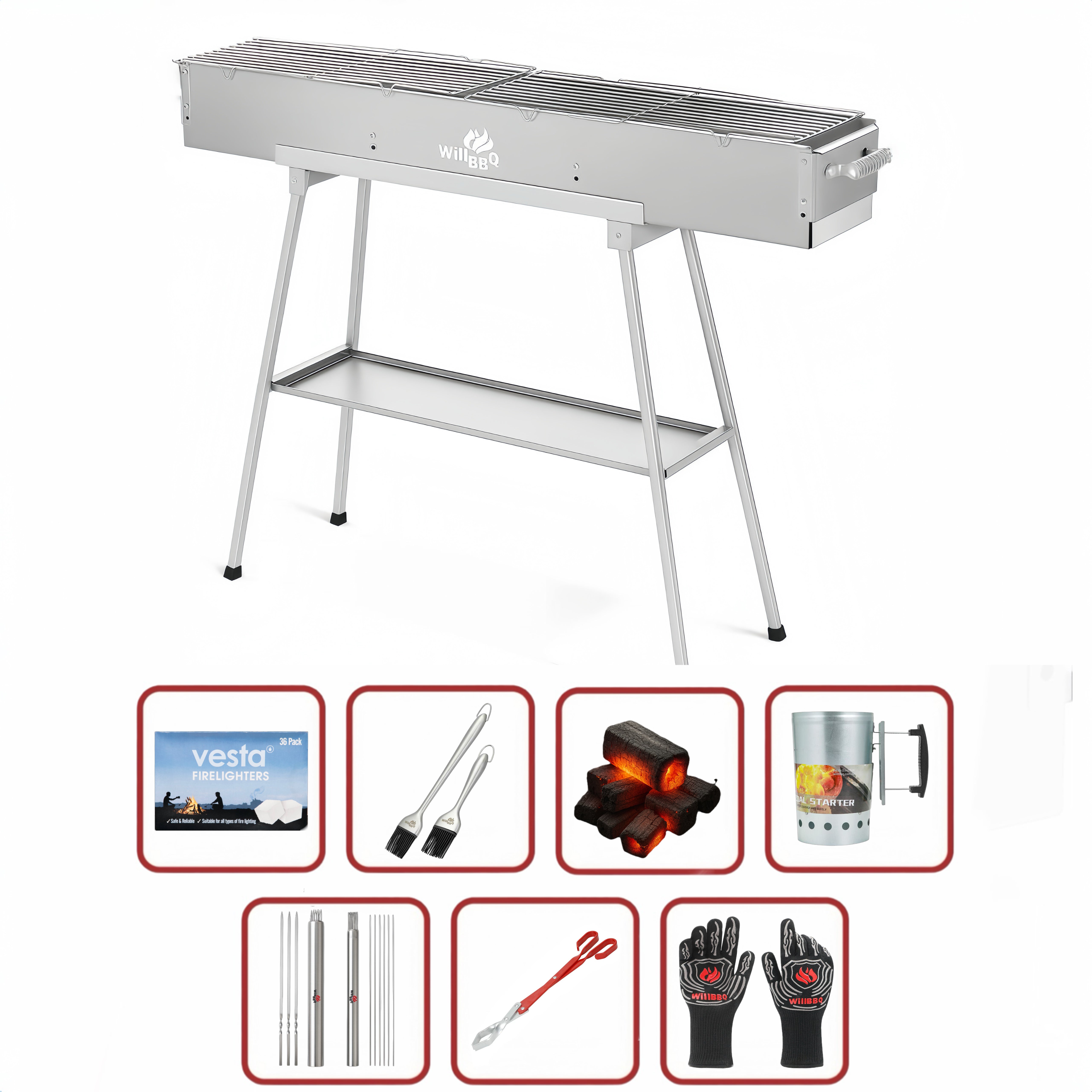 100cm x 18cm Hiabachi Grill Classic Value Bundle