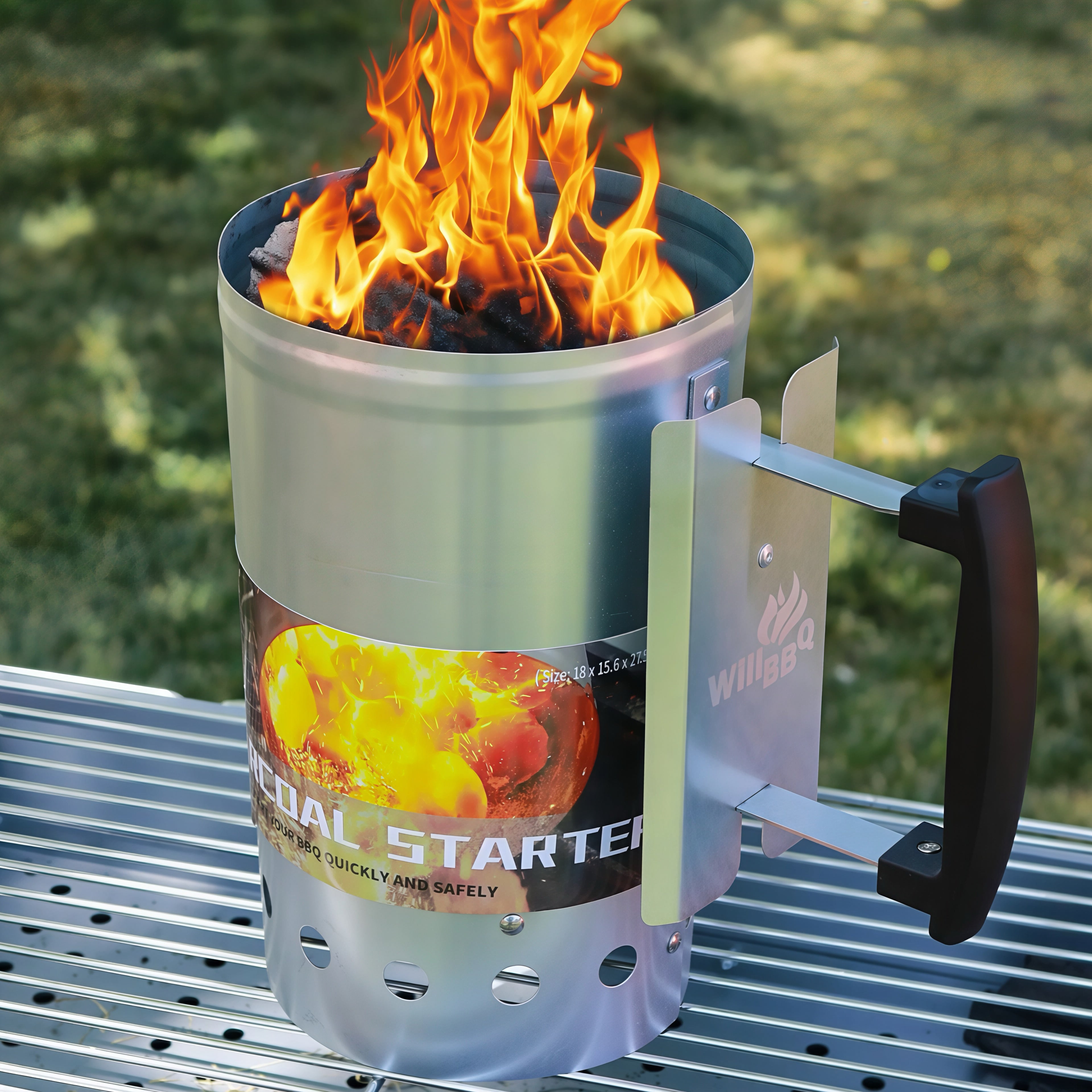 Large Capacity Heavy Duty Fire Starter Chimney